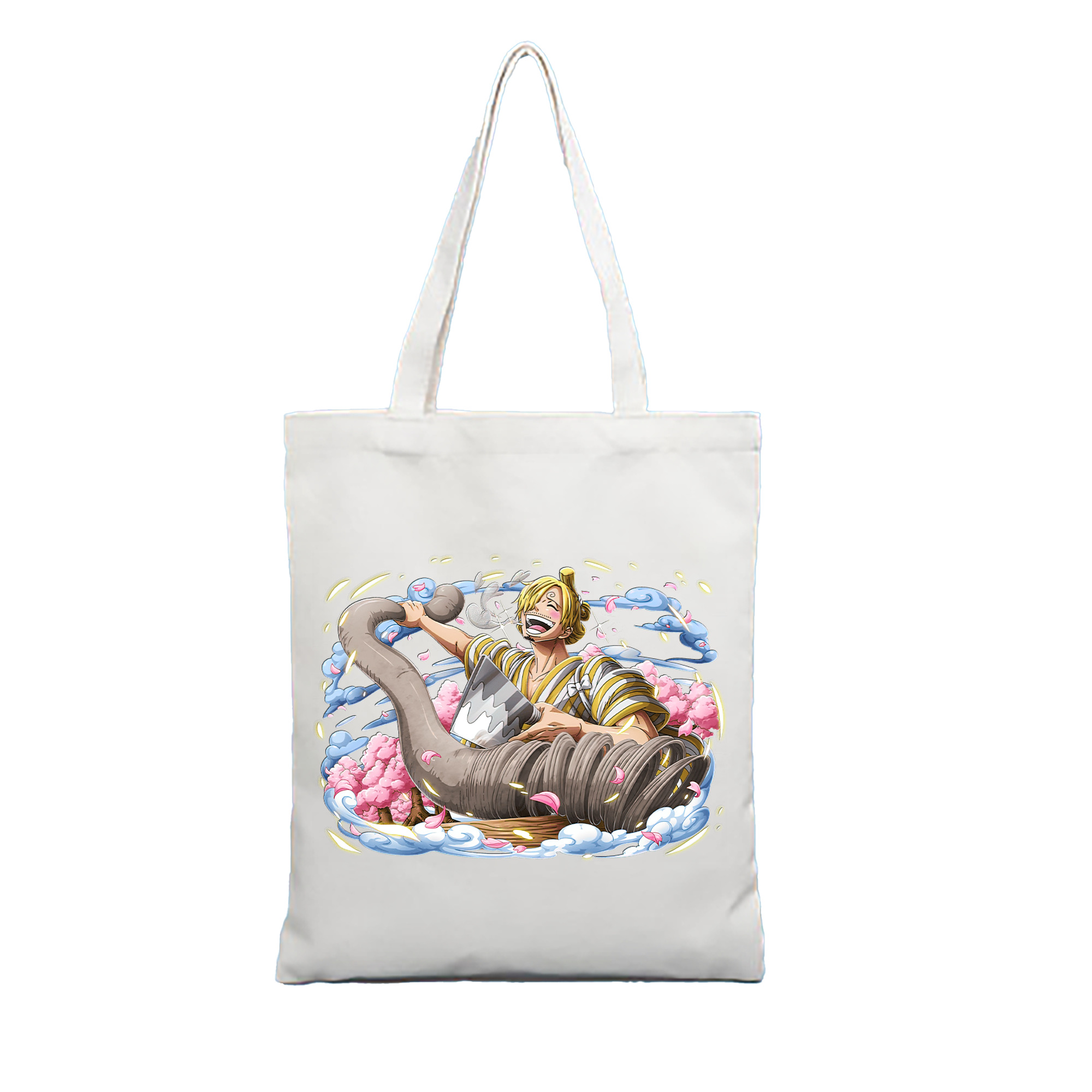 （画像用） ワンピース サンジ ONE PIECE Sanji 縦型キャンバス生地手提げバッグ　トートバッグ