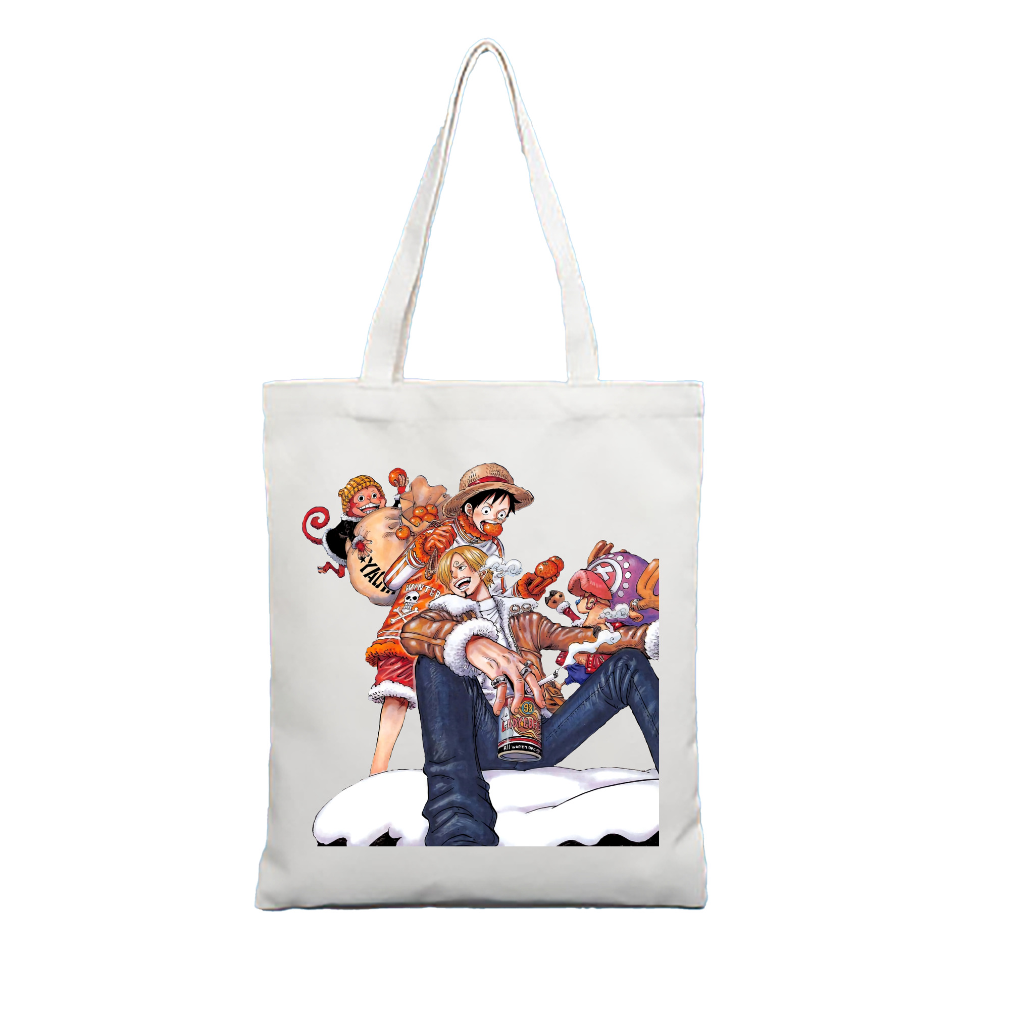 （画像用） ワンピース サンジ ONE PIECE Sanji 縦型キャンバス生地手提げバッグ　トートバッグ