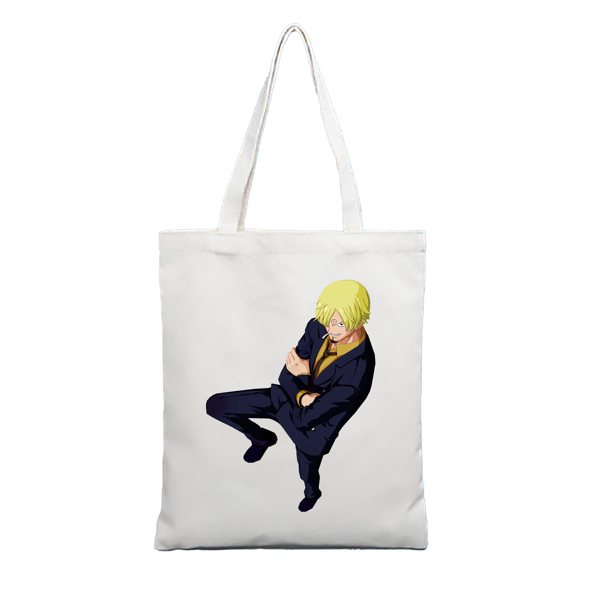 （画像用） ワンピース サンジ ONE PIECE Sanji 縦型キャンバス生地手提げバッグ　トートバッグ