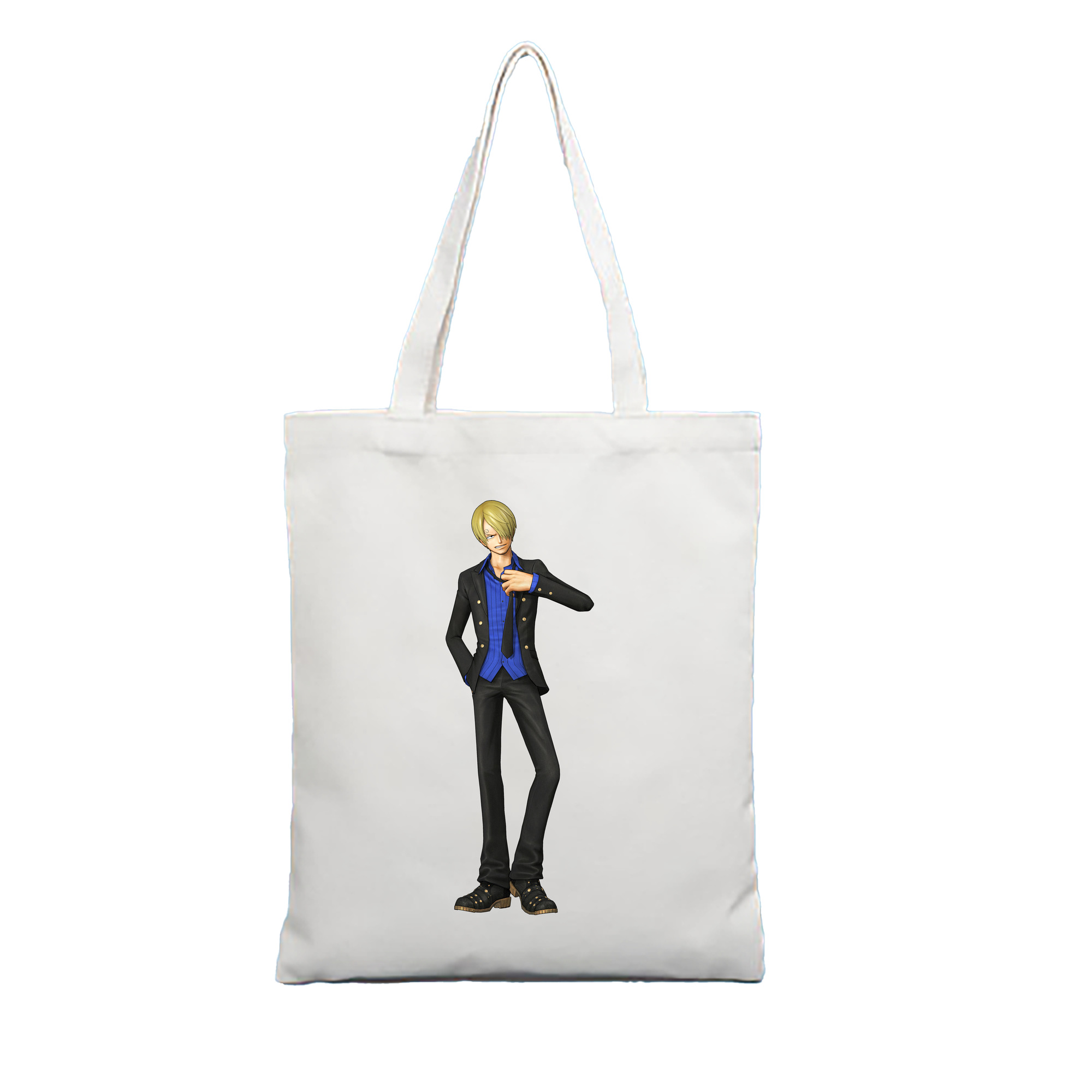 （画像用） ワンピース サンジ ONE PIECE Sanji 縦型キャンバス生地手提げバッグ　トートバッグ