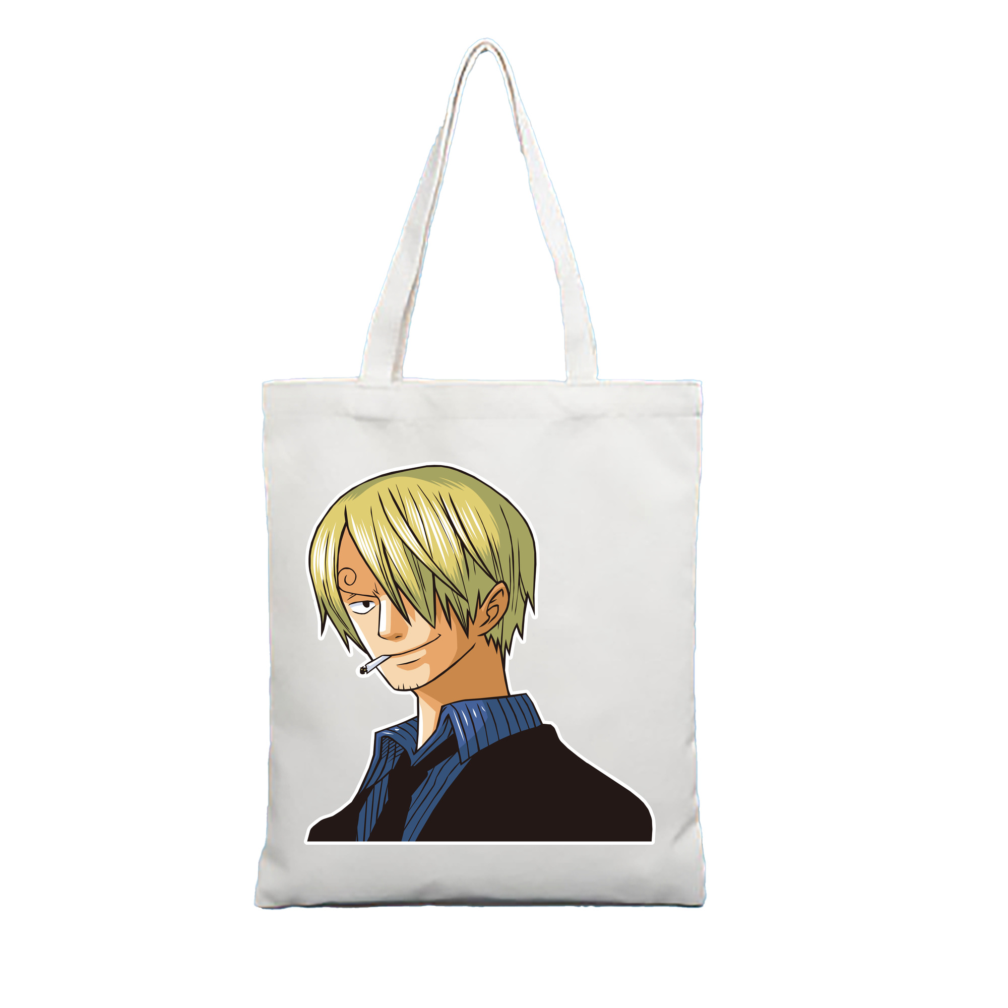 （画像用） ワンピース サンジ ONE PIECE Sanji 縦型キャンバス生地手提げバッグ　トートバッグ
