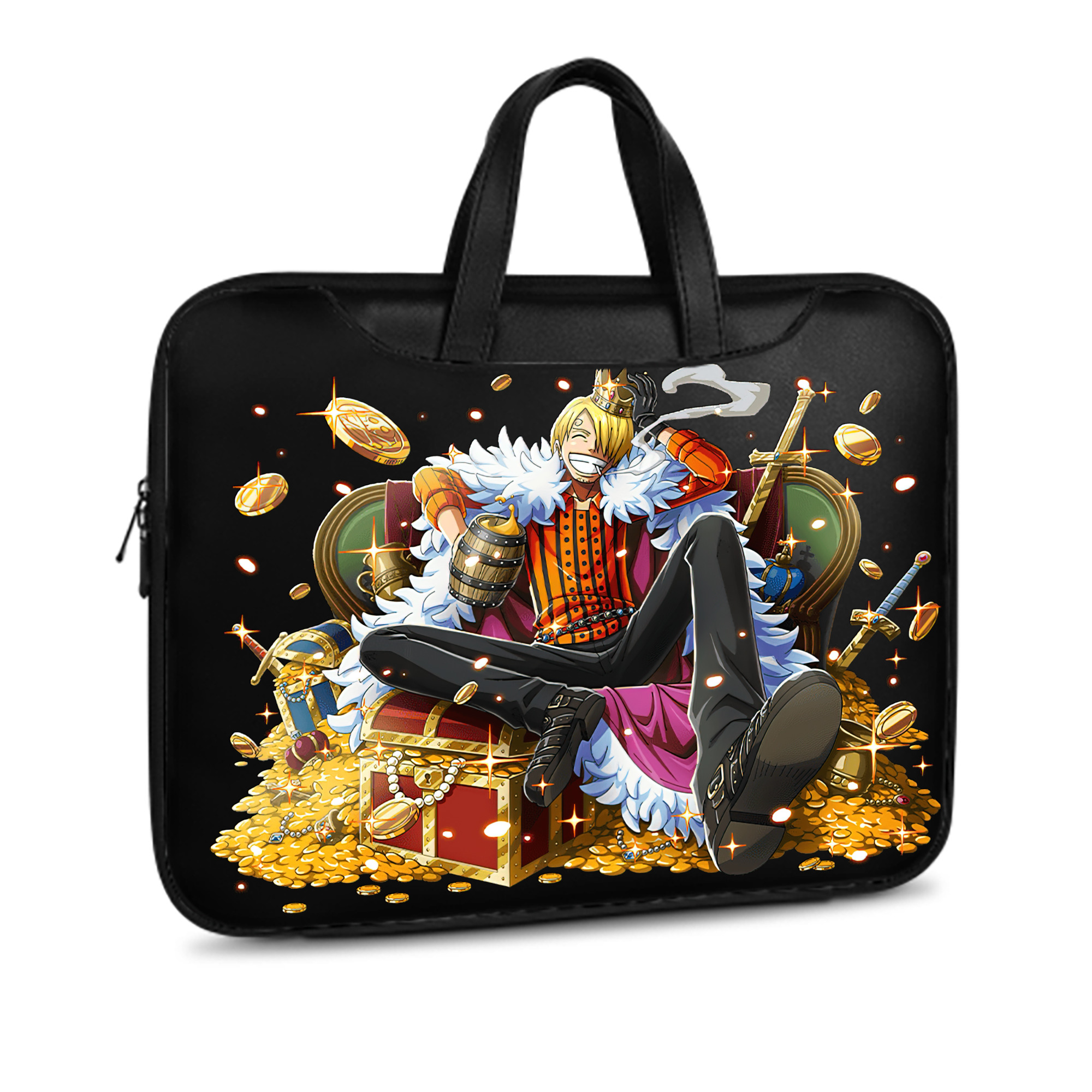 （画像用） ワンピース サンジ ONE PIECE Sanji レザーラップトップバッグ　ノートパソコンケース