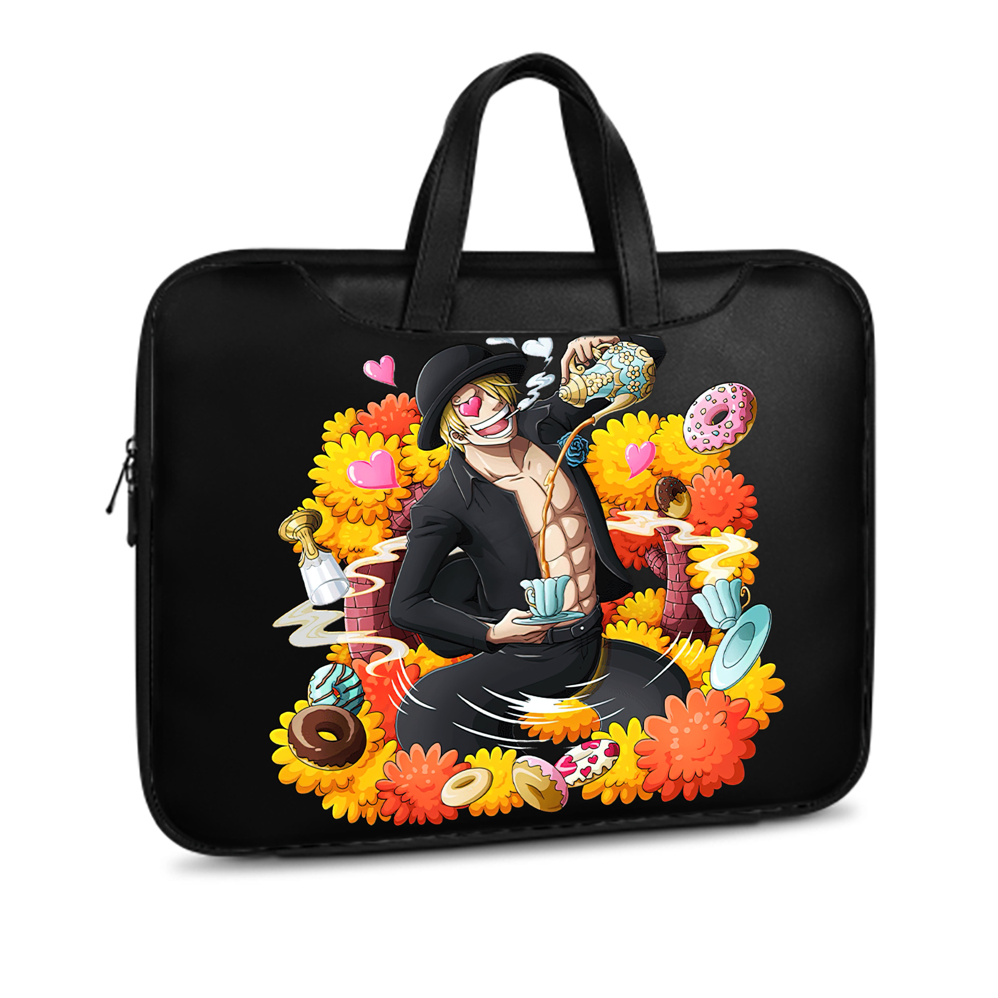（画像用） ワンピース サンジ ONE PIECE Sanji レザーラップトップバッグ　ノートパソコンケース