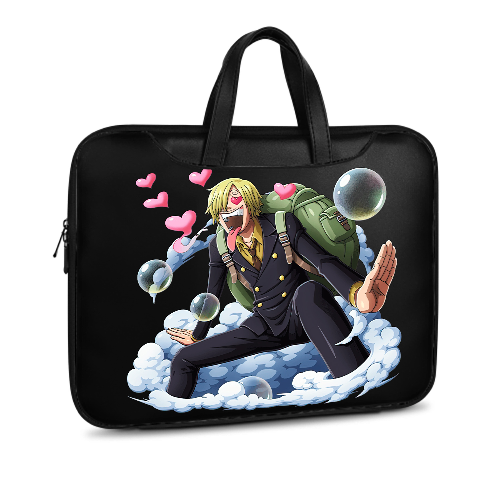 （画像用） ワンピース サンジ ONE PIECE Sanji レザーラップトップバッグ　ノートパソコンケース