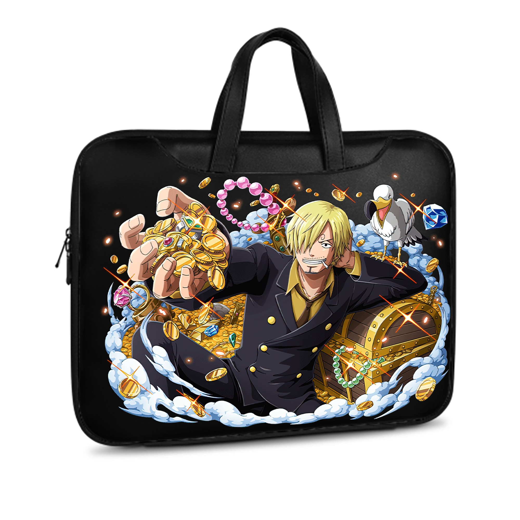 （画像用） ワンピース サンジ ONE PIECE Sanji レザーラップトップバッグ　ノートパソコンケース