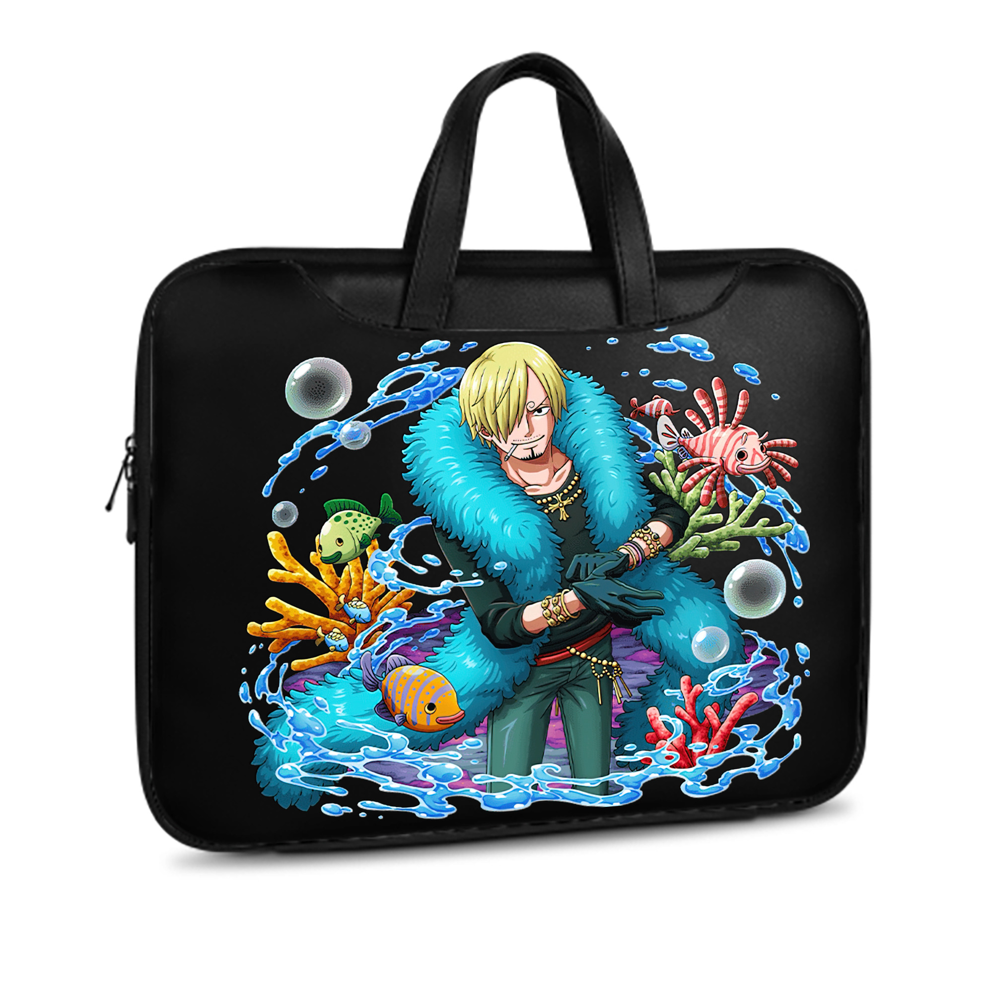 （画像用） ワンピース サンジ ONE PIECE Sanji レザーラップトップバッグ　ノートパソコンケース