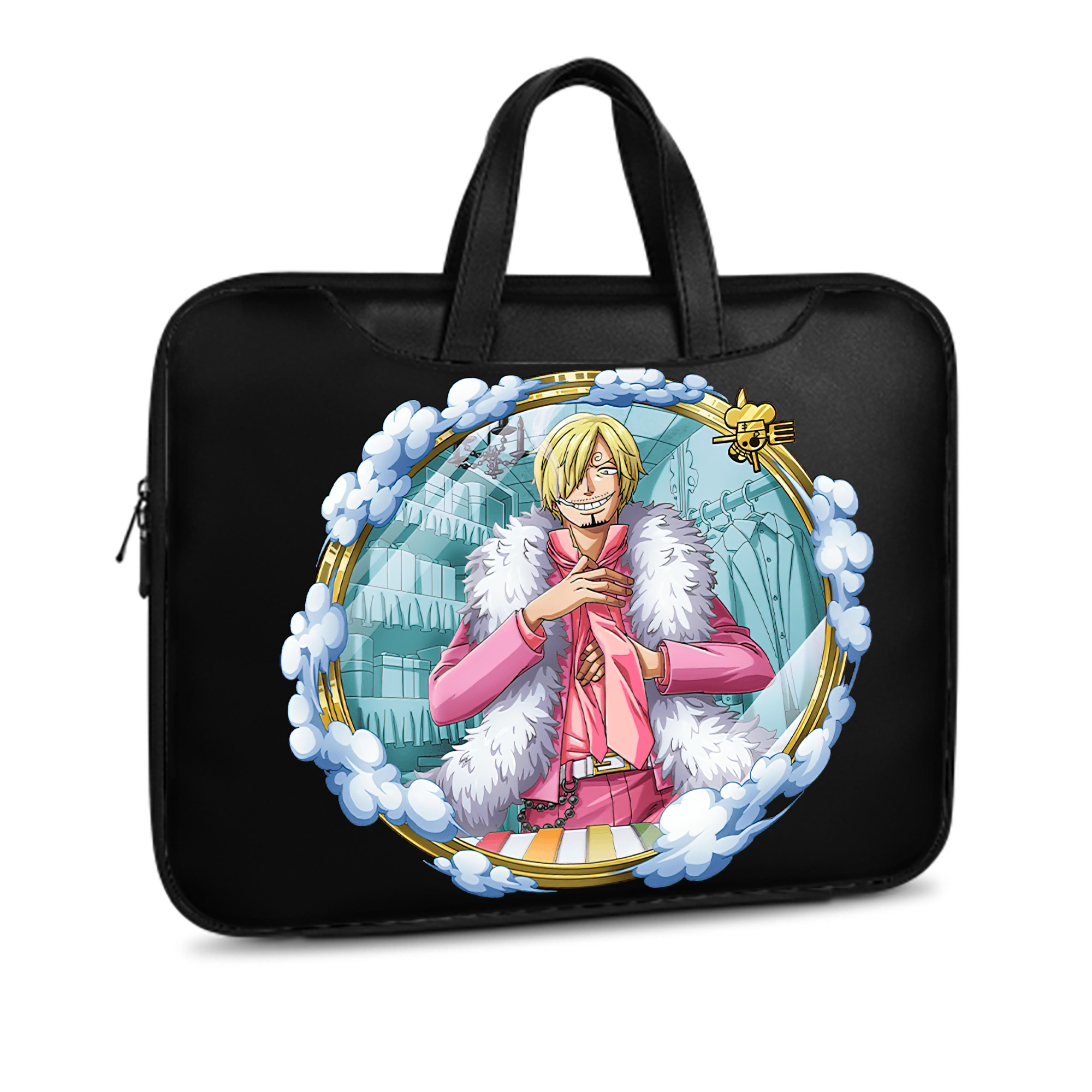 ワンピース サンジ ONE PIECE Sanji レザーラップトップバッグ　ノートパソコンケース