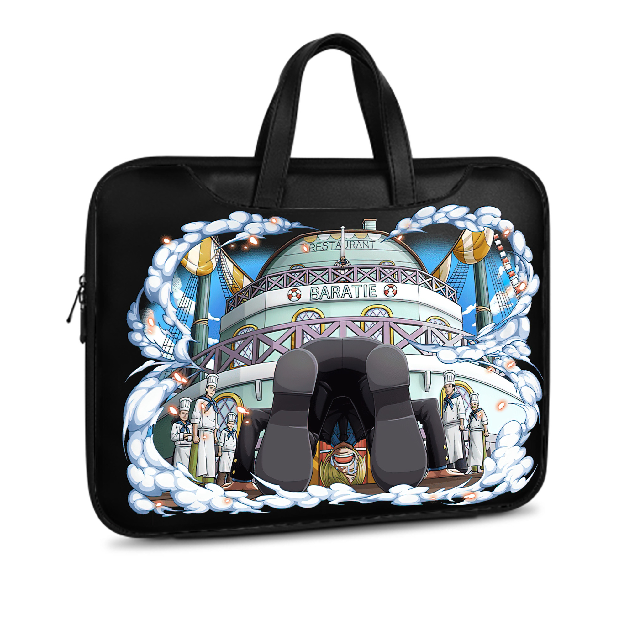 ワンピース サンジ ONE PIECE Sanji レザーラップトップバッグ　ノートパソコンケース