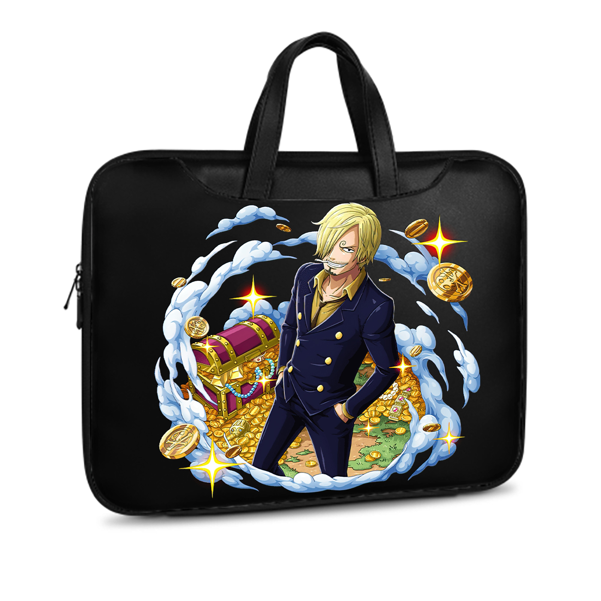 ワンピース サンジ ONE PIECE Sanji レザーラップトップバッグ　ノートパソコンケース
