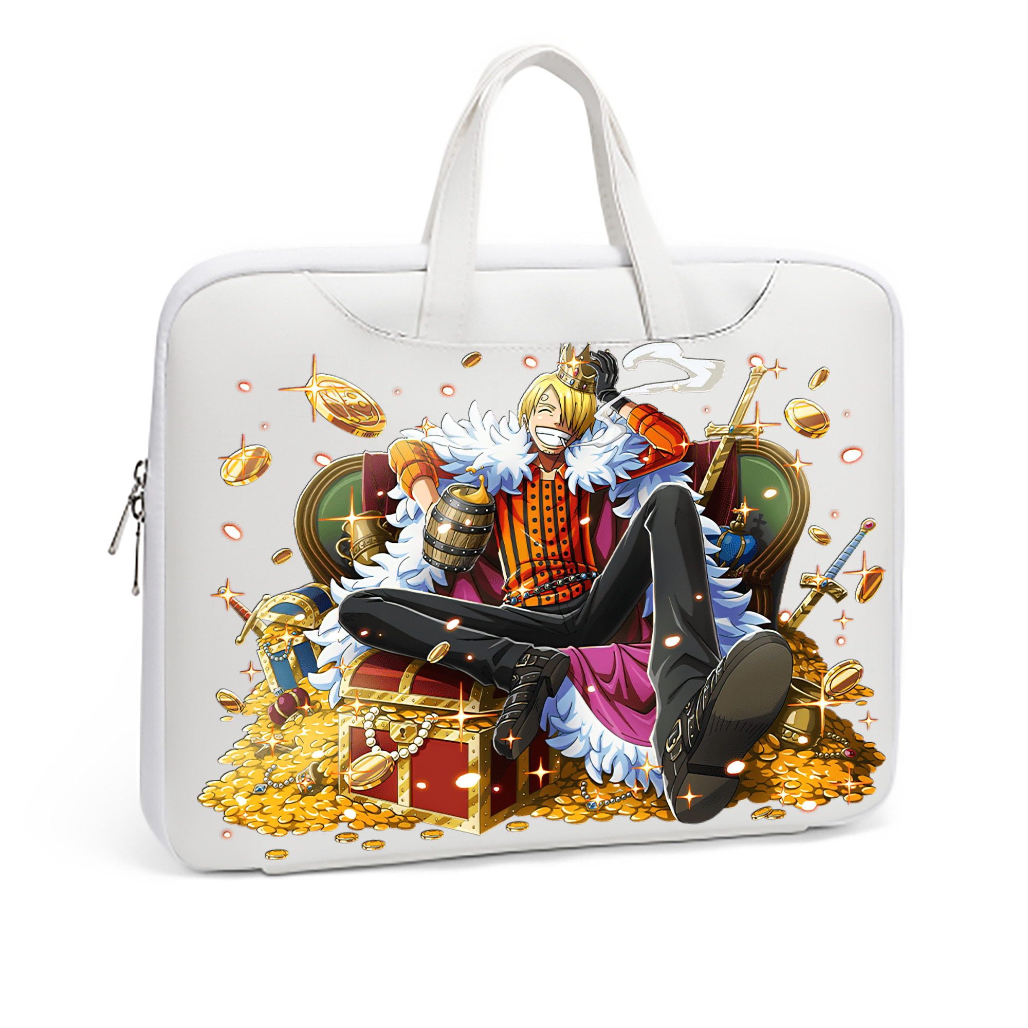 （画像用） ワンピース サンジ ONE PIECE Sanji レザーラップトップバッグ　ノートパソコンケース