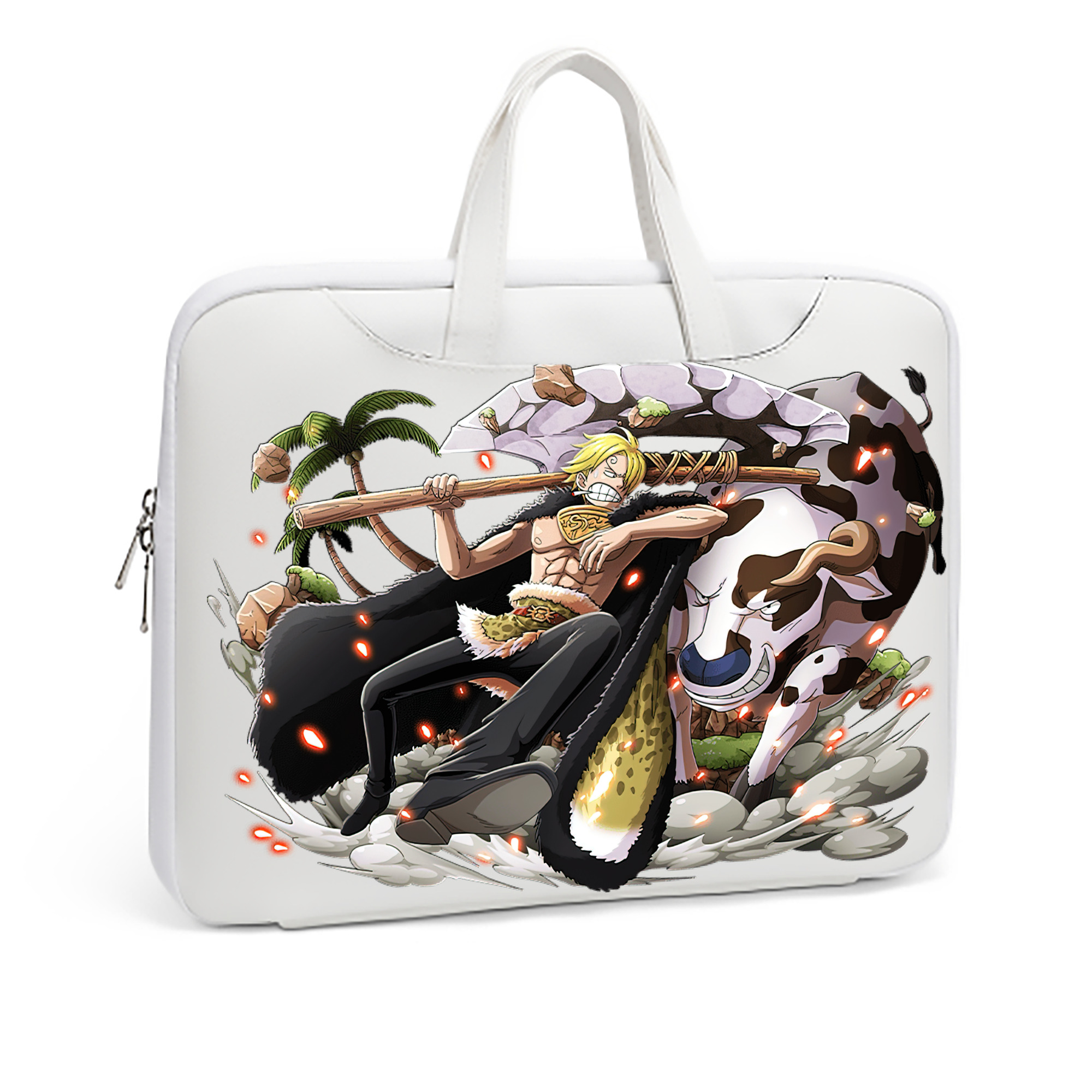（画像用） ワンピース サンジ ONE PIECE Sanji レザーラップトップバッグ　ノートパソコンケース