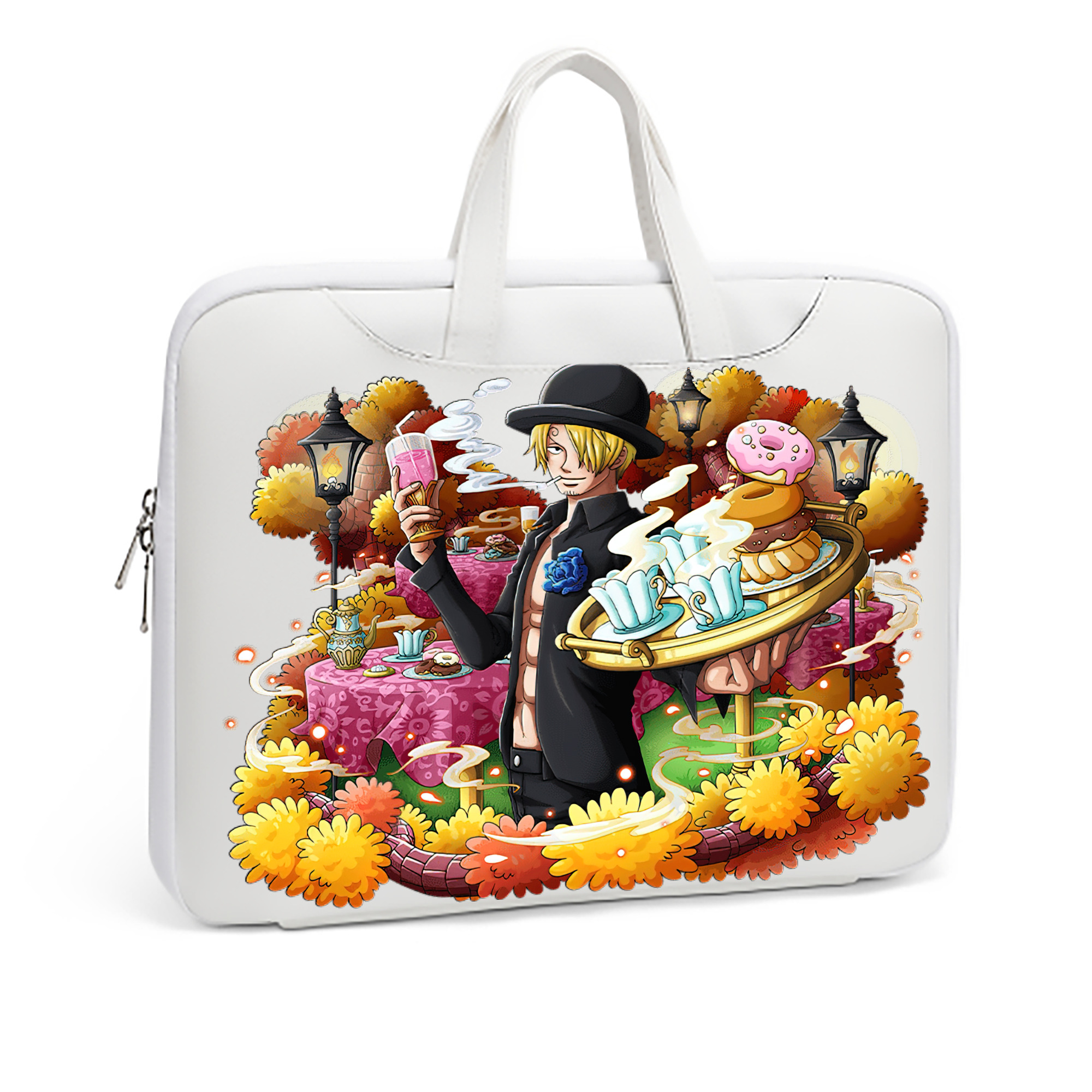 （画像用） ワンピース サンジ ONE PIECE Sanji レザーラップトップバッグ　ノートパソコンケース