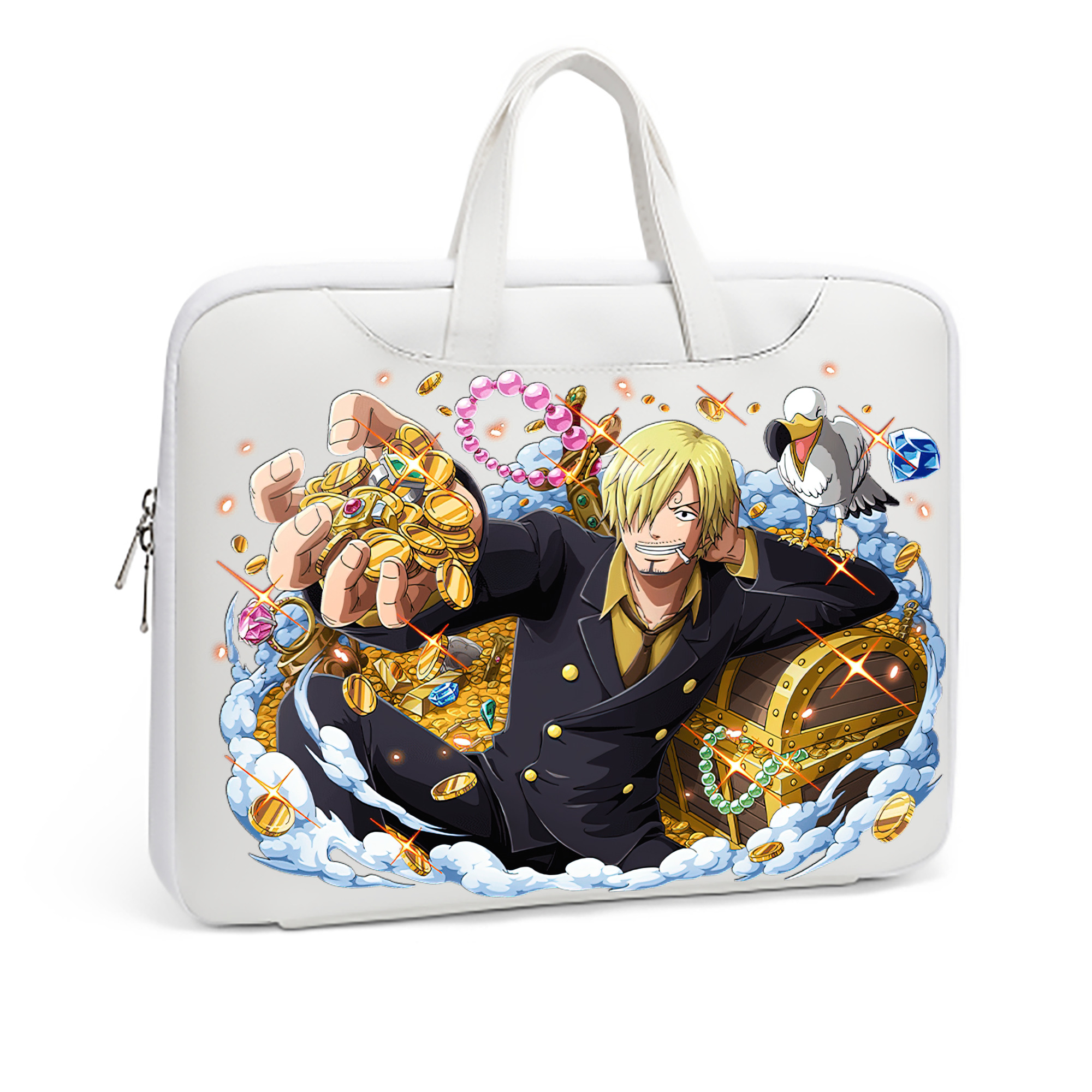（画像用） ワンピース サンジ ONE PIECE Sanji レザーラップトップバッグ　ノートパソコンケース