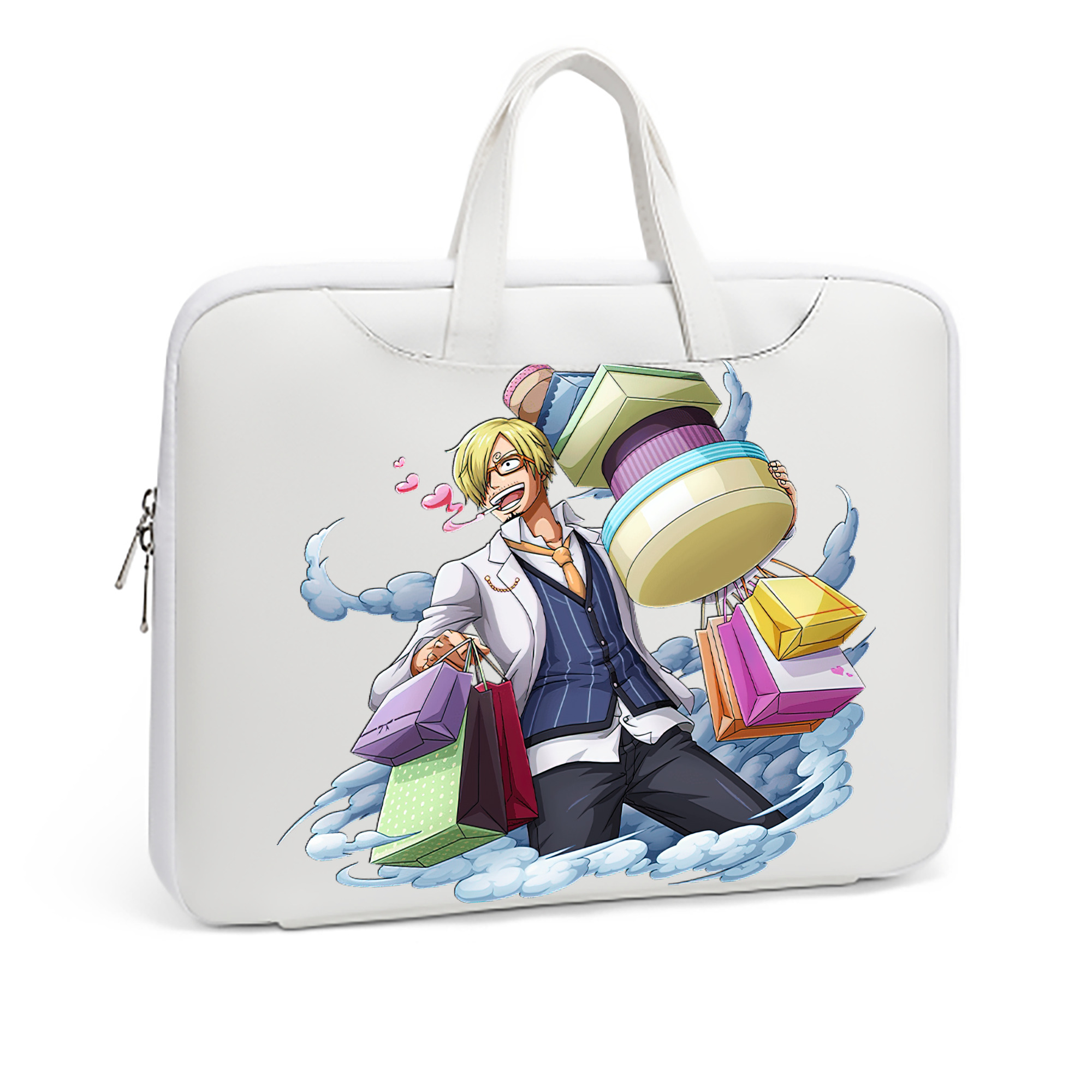 （画像用） ワンピース サンジ ONE PIECE Sanji レザーラップトップバッグ　ノートパソコンケース