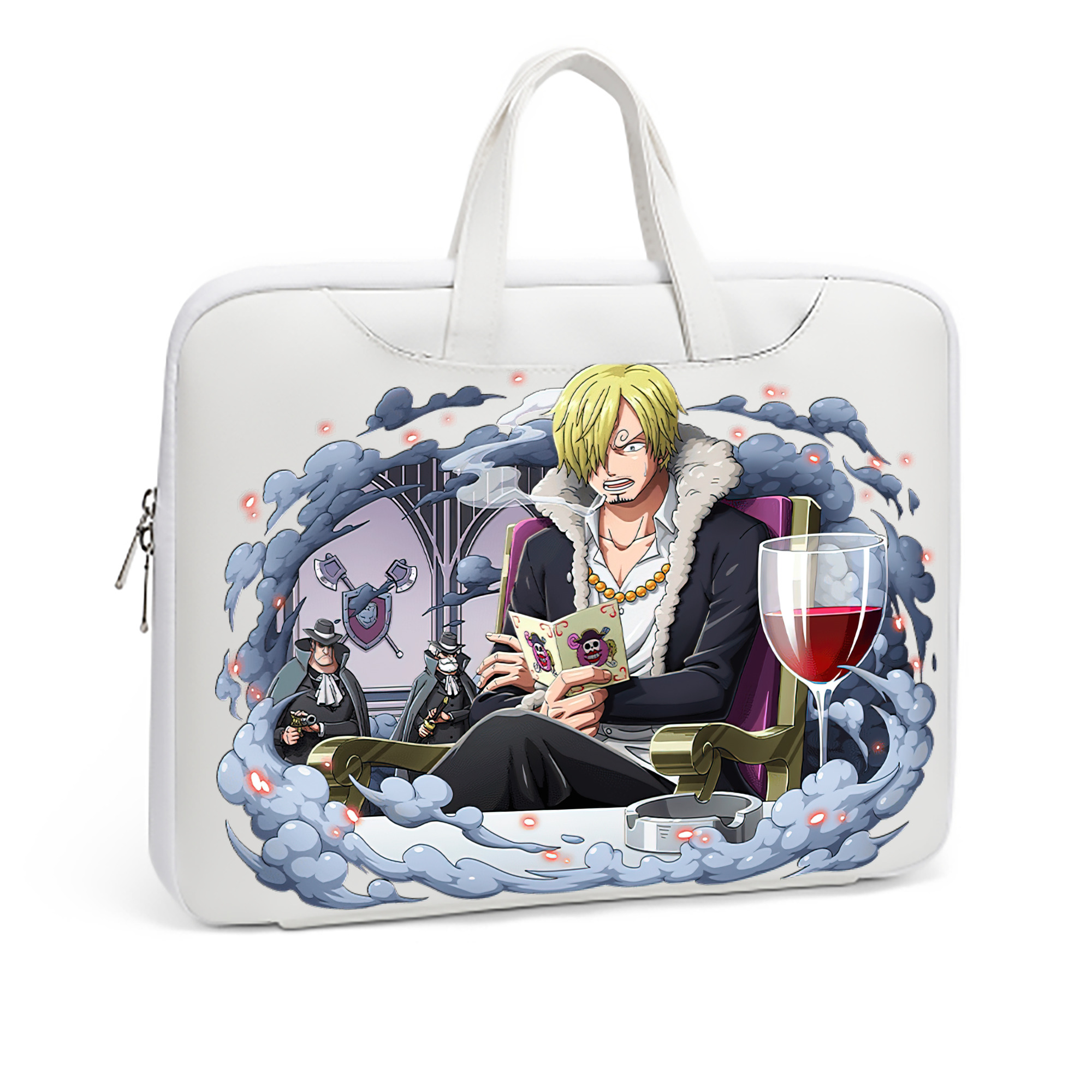 （画像用） ワンピース サンジ ONE PIECE Sanji レザーラップトップバッグ　ノートパソコンケース