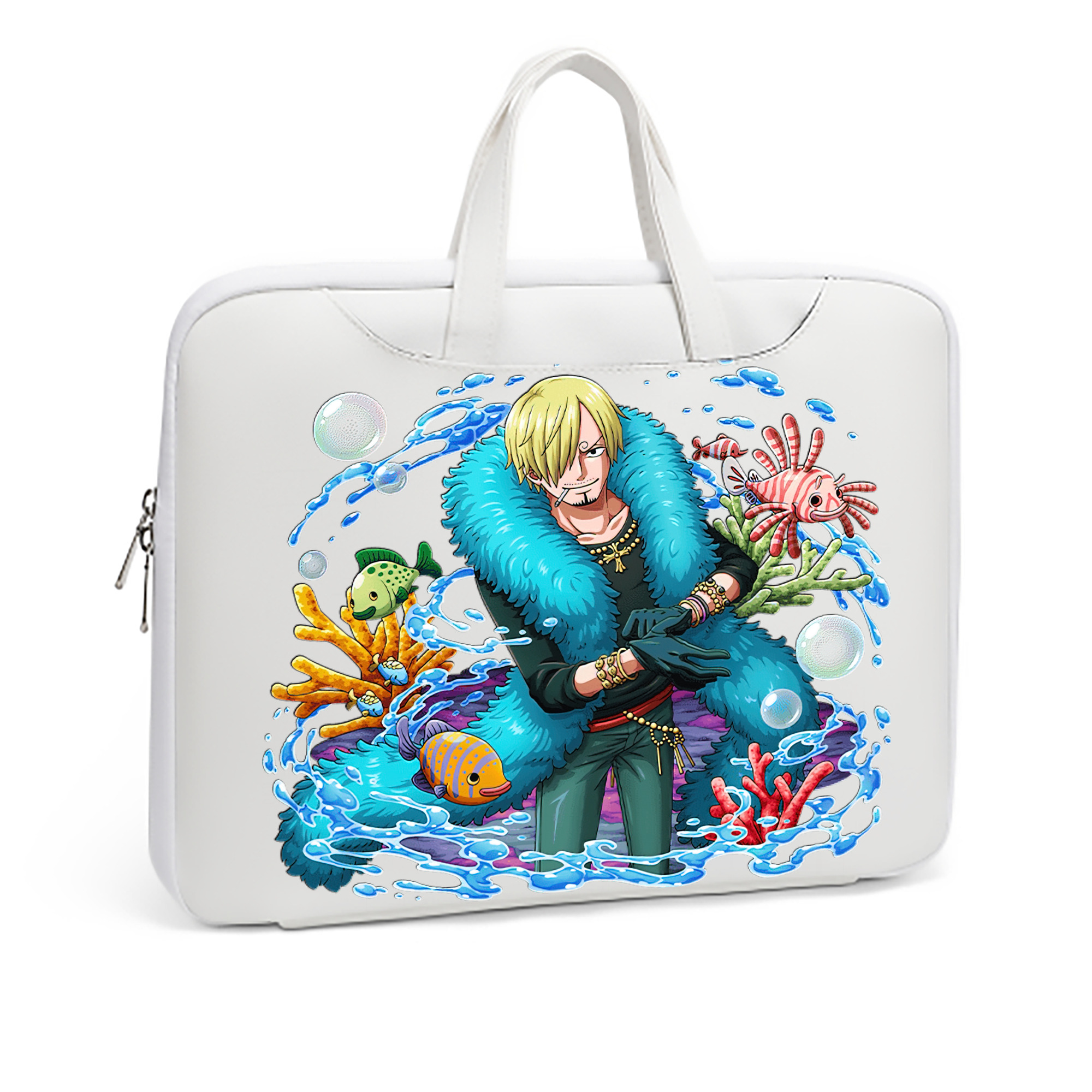 （画像用） ワンピース サンジ ONE PIECE Sanji レザーラップトップバッグ　ノートパソコンケース