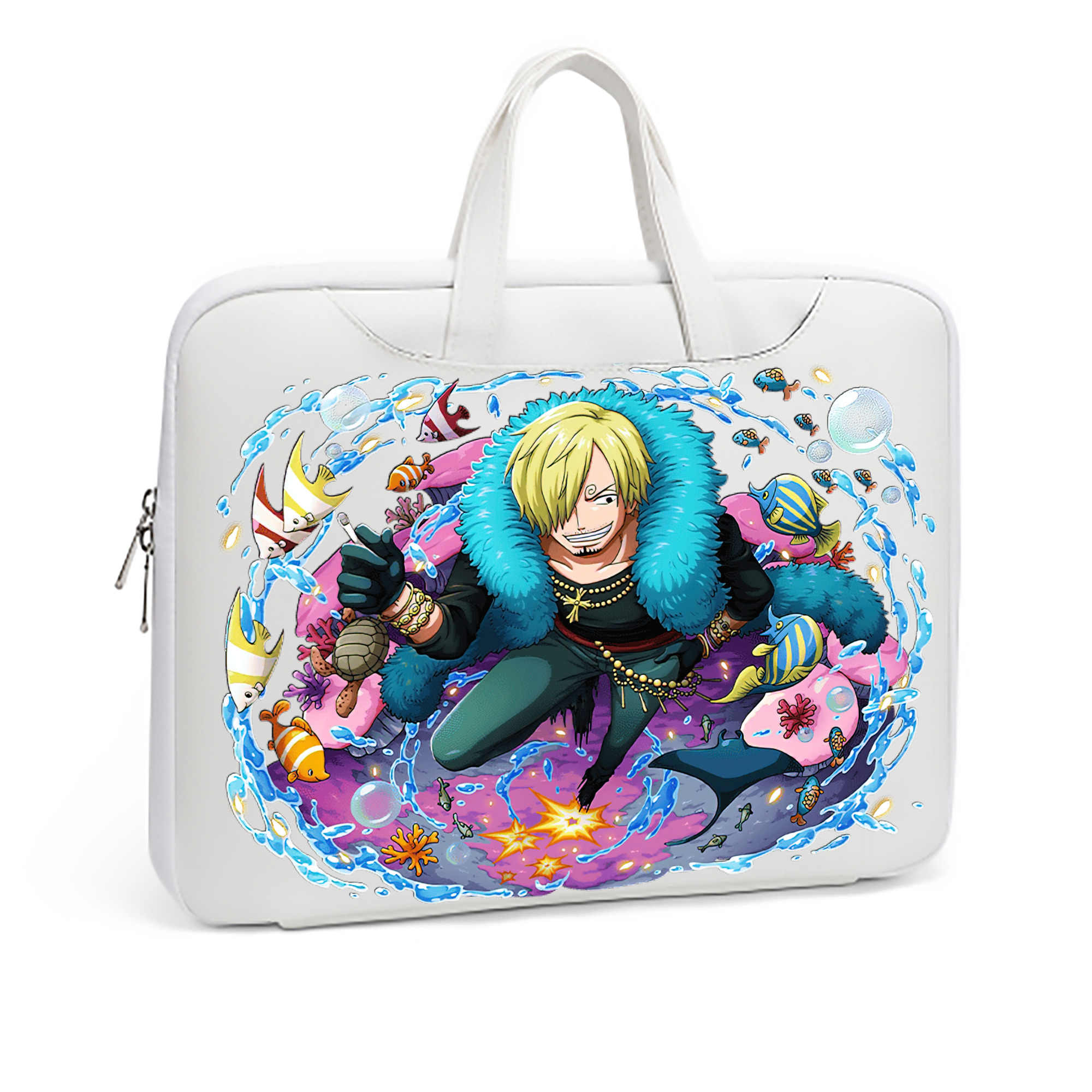 （画像用） ワンピース サンジ ONE PIECE Sanji レザーラップトップバッグ　ノートパソコンケース