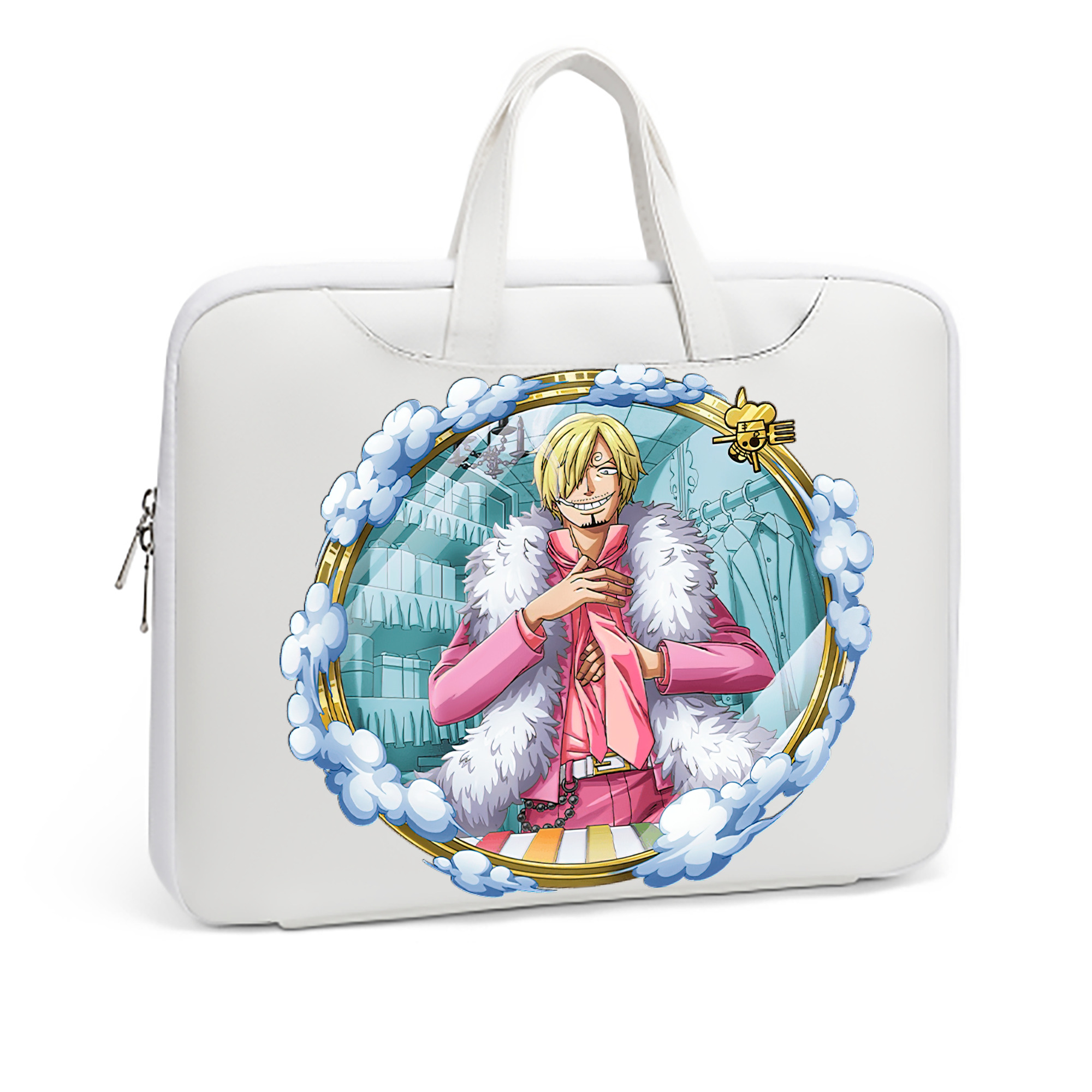 ワンピース サンジ ONE PIECE Sanji レザーラップトップバッグ　ノートパソコンケース