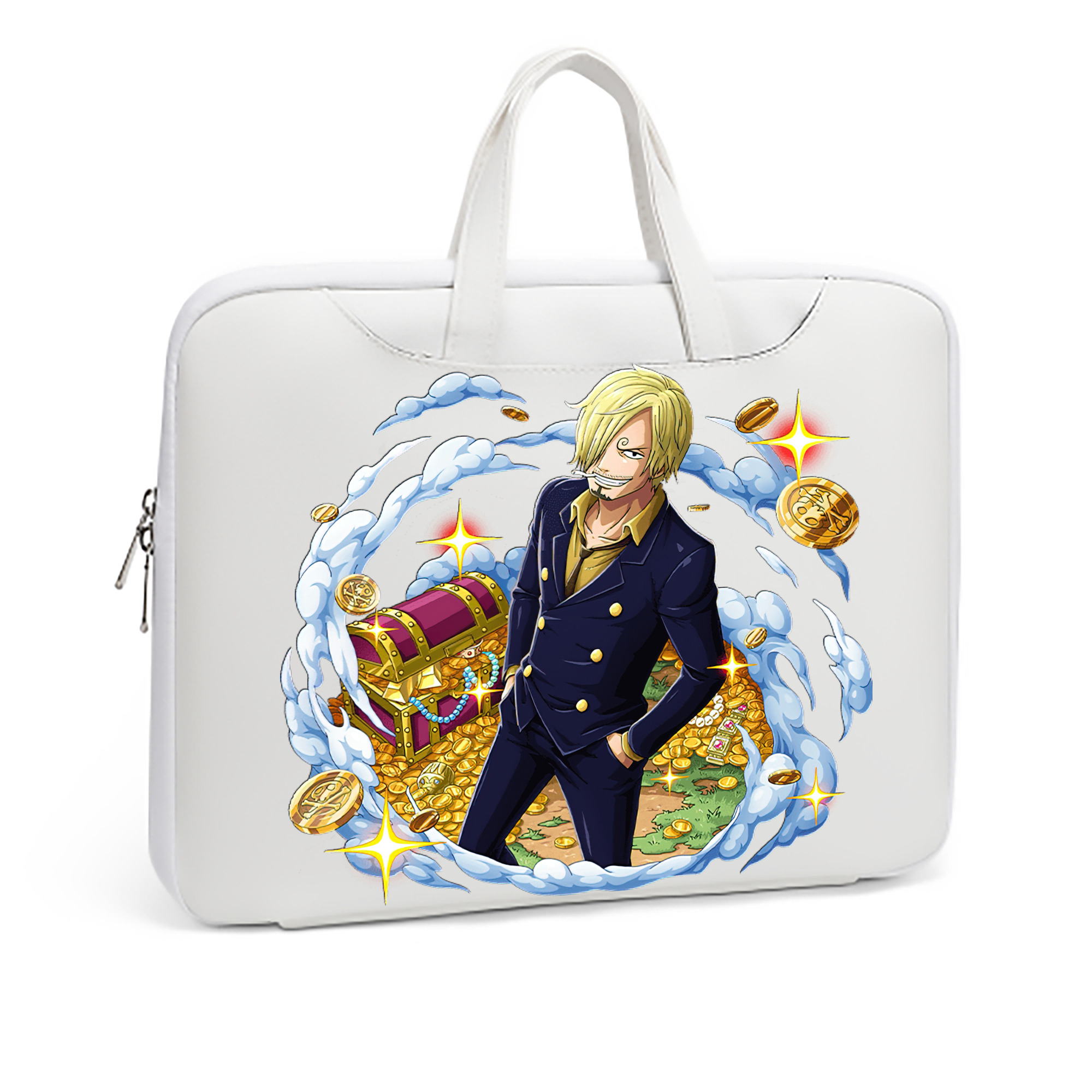 ワンピース サンジ ONE PIECE Sanji レザーラップトップバッグ　ノートパソコンケース