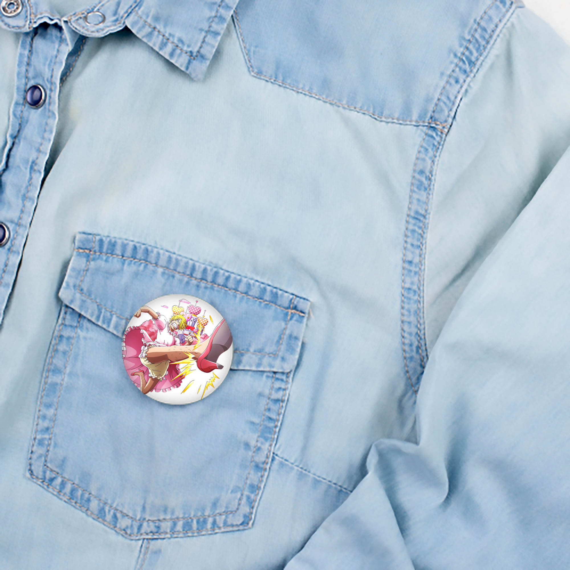 ワンピース サンジ ONE PIECE Sanji 6cm 缶バッジ 複数セット