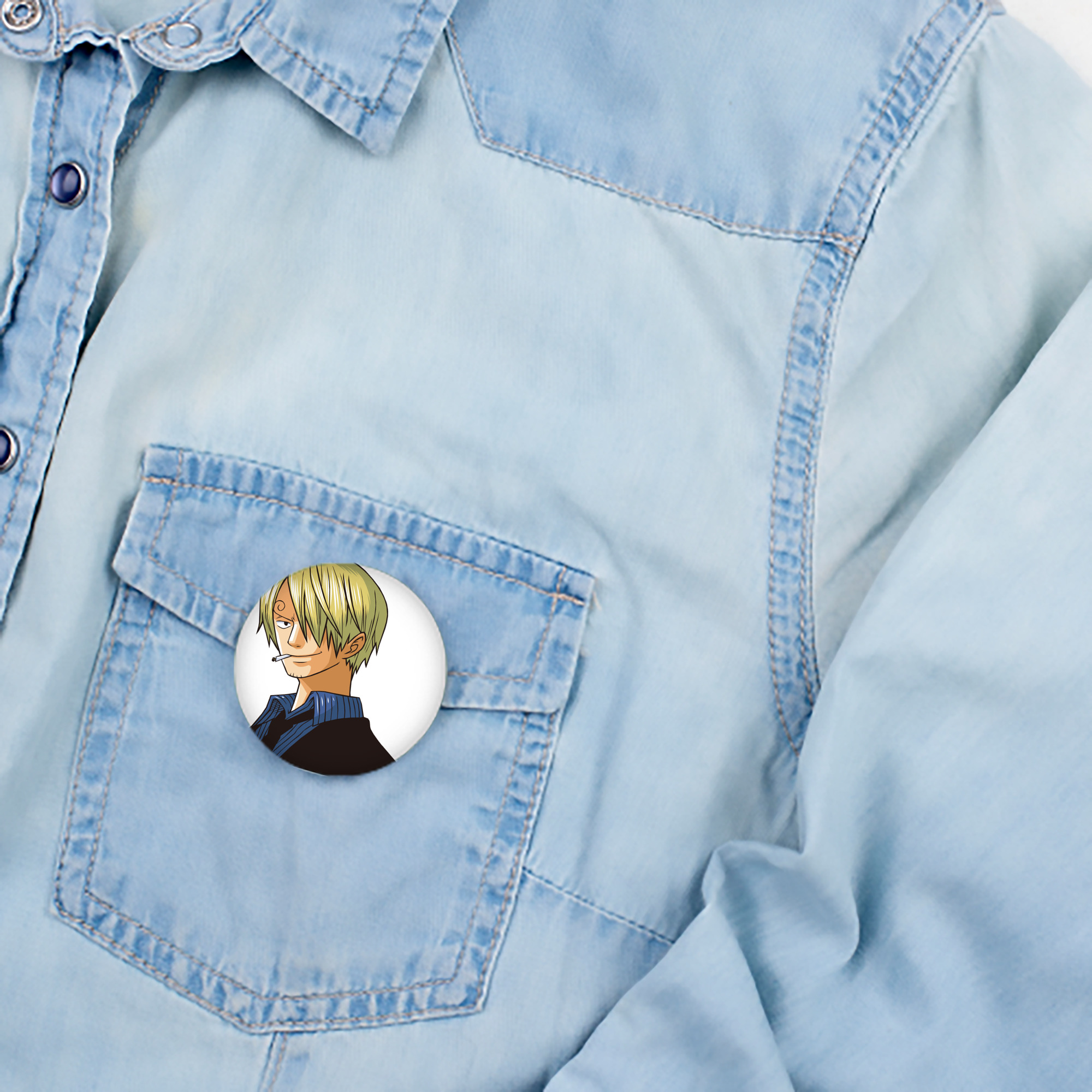 ワンピース サンジ ONE PIECE Sanji 6cm 缶バッジ 複数セット