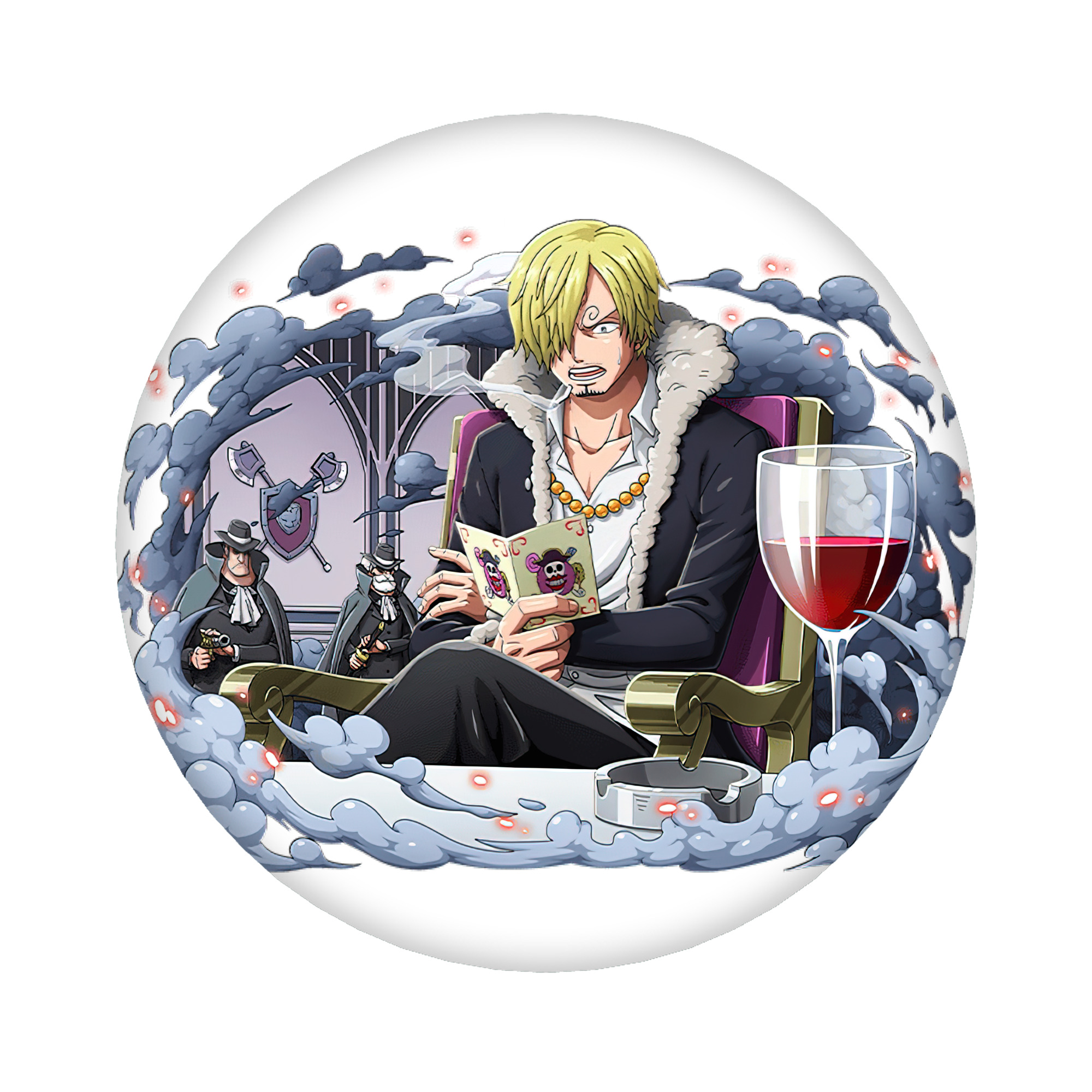 （画像用） ワンピース サンジ ONE PIECE Sanji 6cm 缶バッジ 複数セット