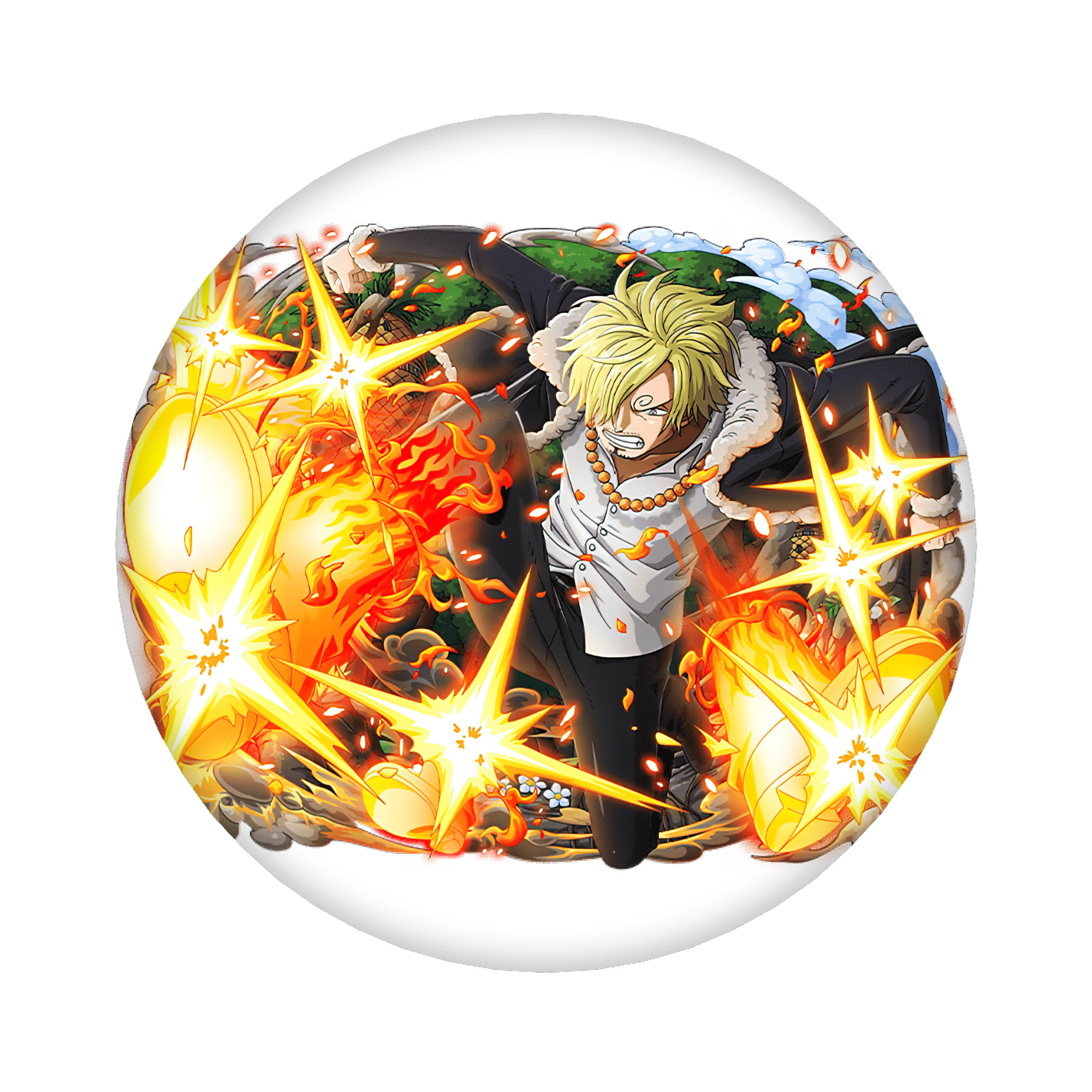 （画像用） ワンピース サンジ ONE PIECE Sanji 6cm 缶バッジ 複数セット