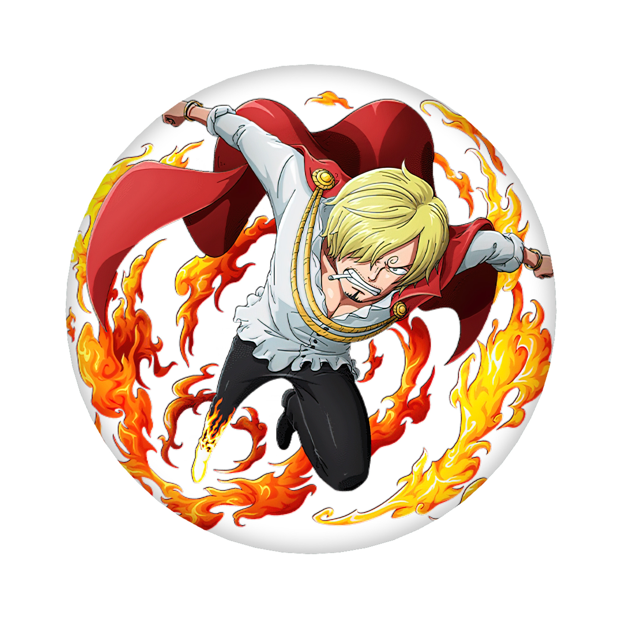 （画像用） ワンピース サンジ ONE PIECE Sanji 6cm 缶バッジ 複数セット