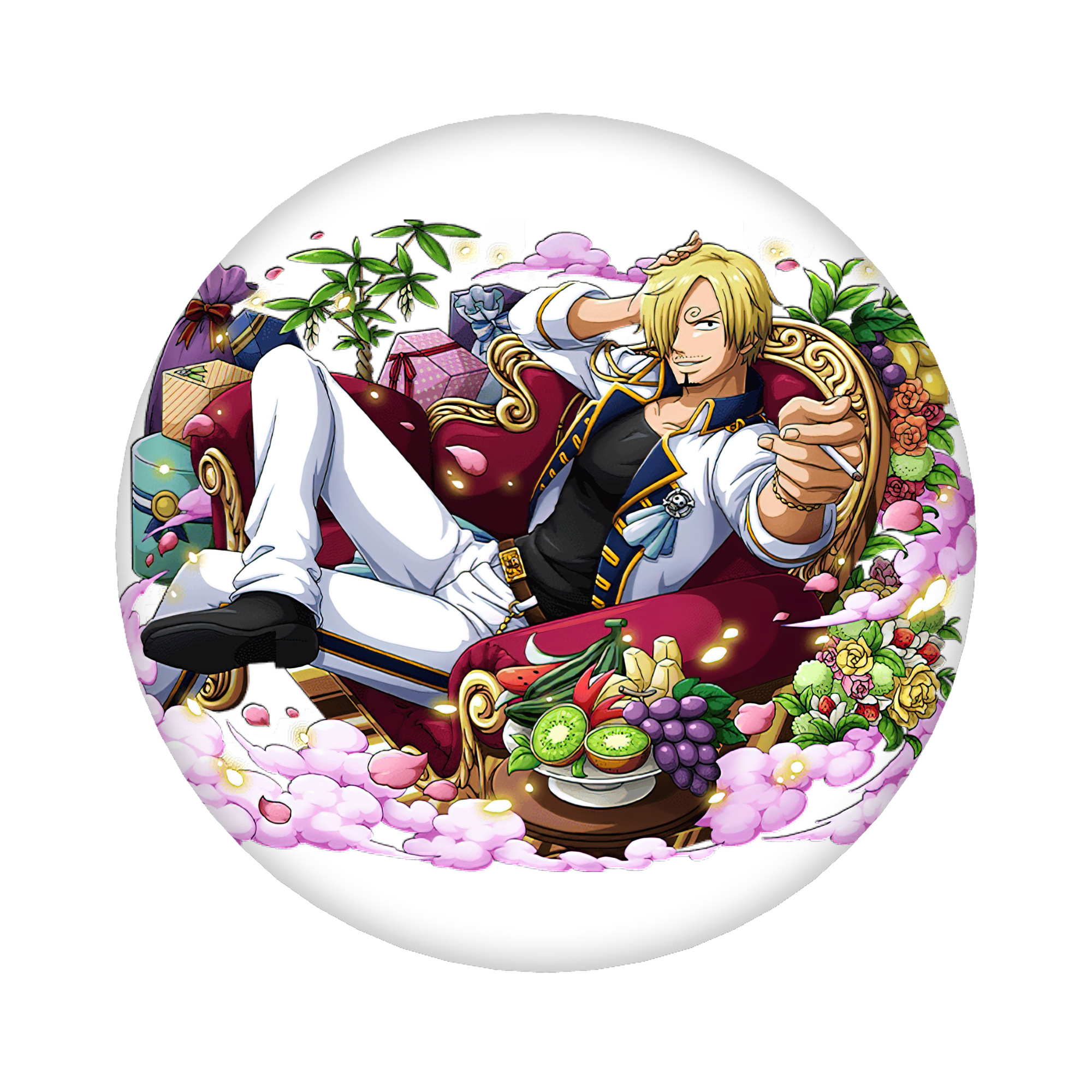 （画像用） ワンピース サンジ ONE PIECE Sanji 6cm 缶バッジ 複数セット