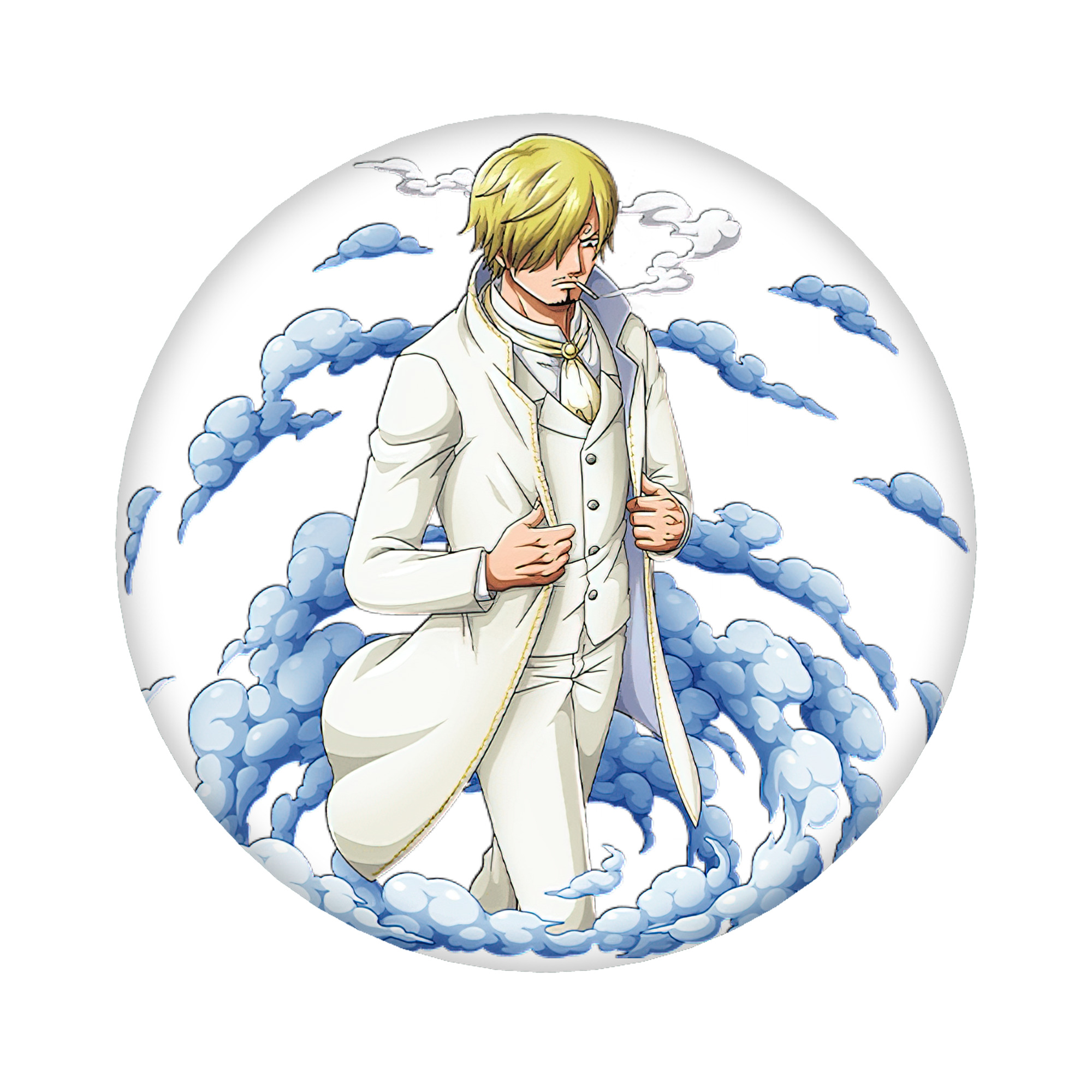 （画像用） ワンピース サンジ ONE PIECE Sanji 6cm 缶バッジ 複数セット