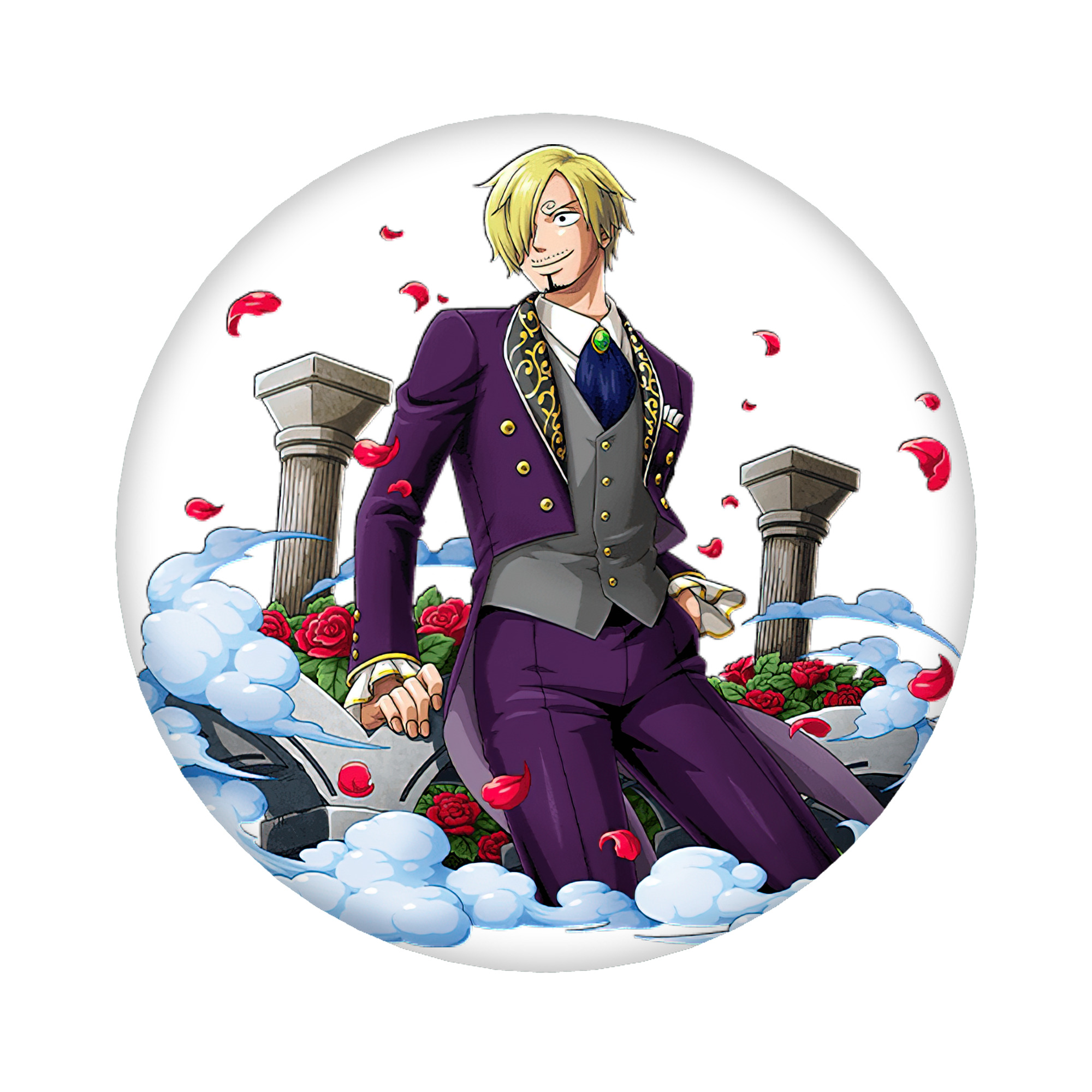 （画像用） ワンピース サンジ ONE PIECE Sanji 6cm 缶バッジ 複数セット