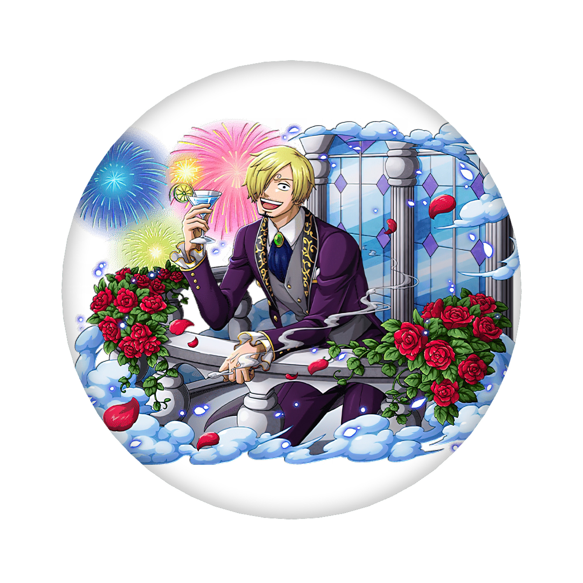 （画像用） ワンピース サンジ ONE PIECE Sanji 6cm 缶バッジ 複数セット