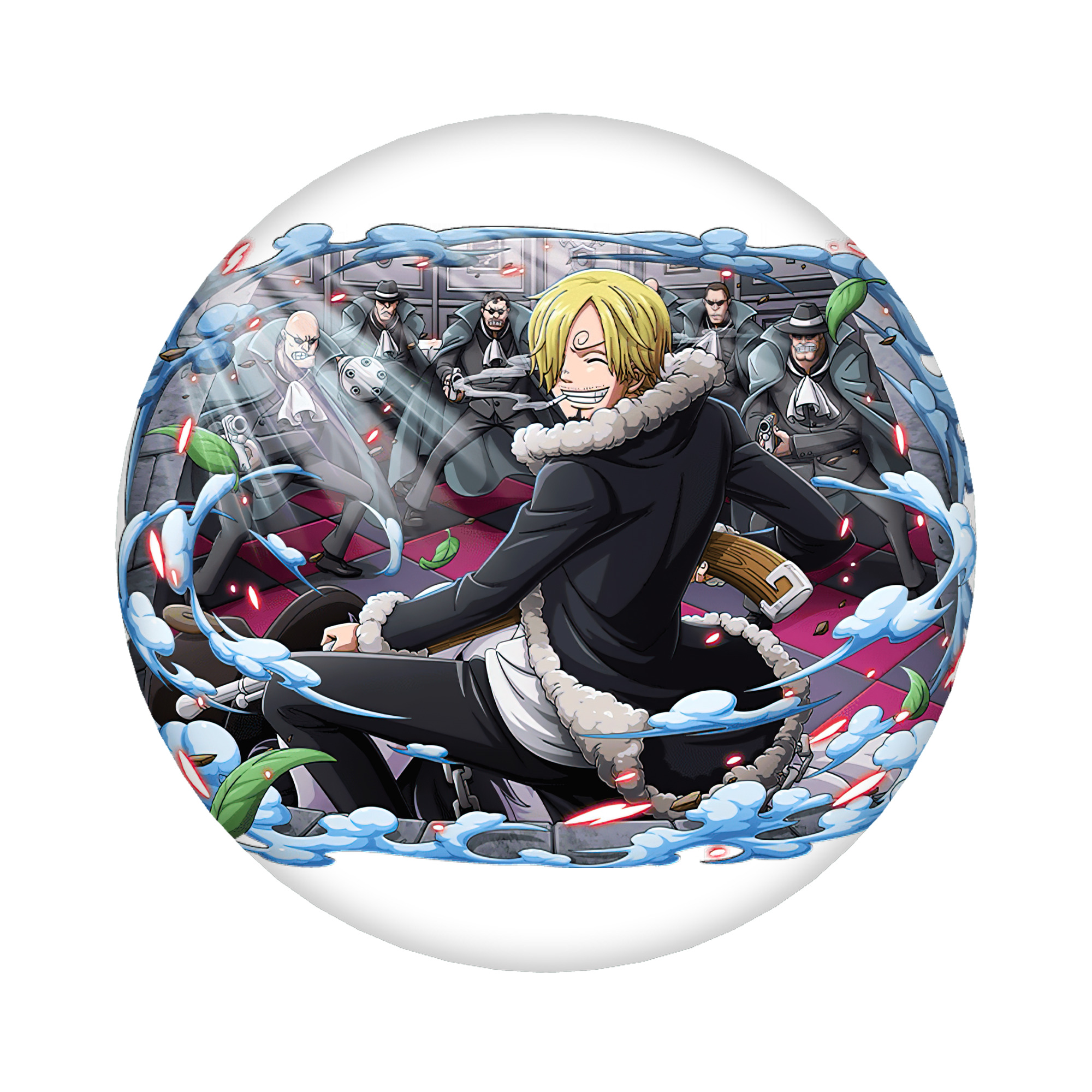 （画像用） ワンピース サンジ ONE PIECE Sanji 6cm 缶バッジ 複数セット