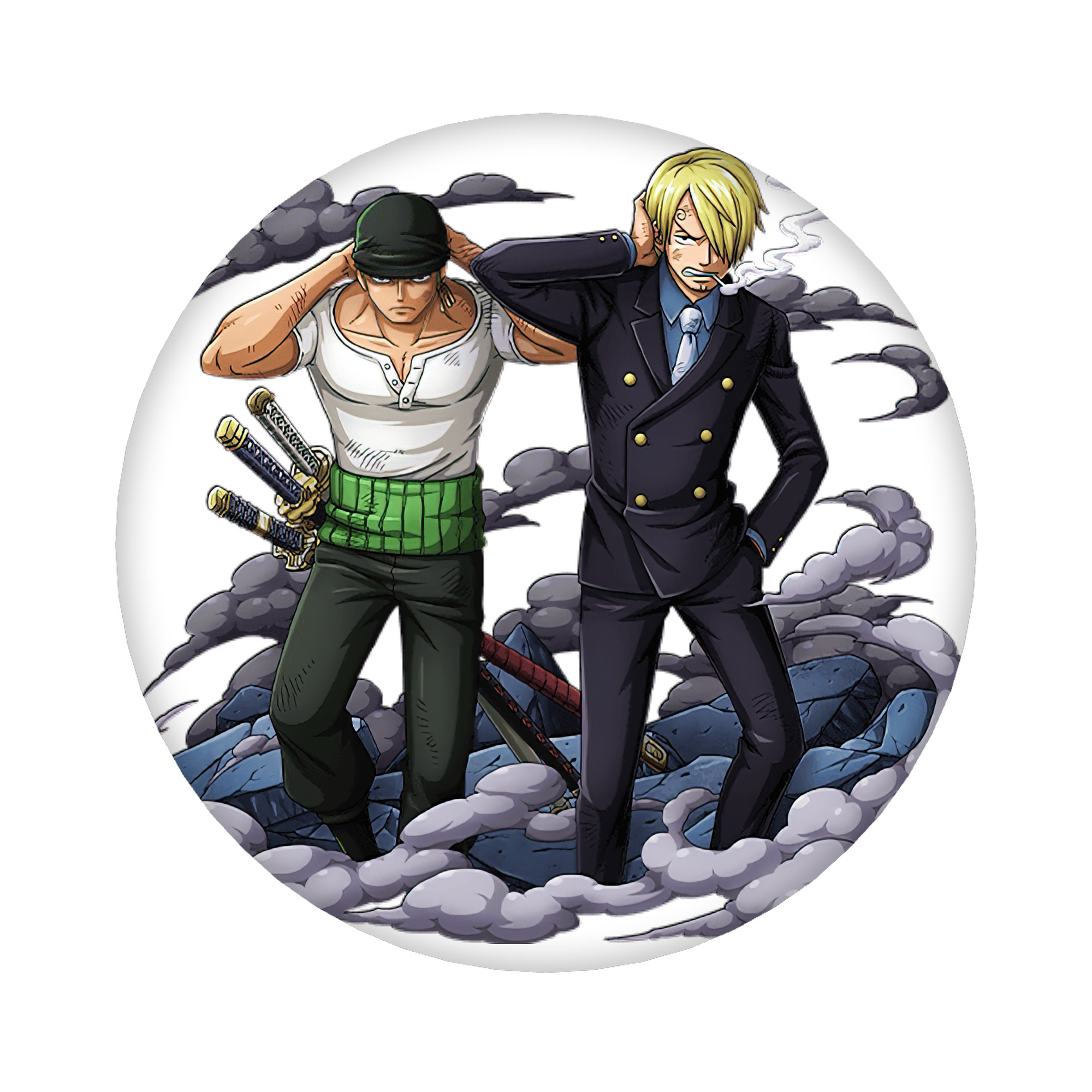 （画像用） ワンピース サンジ ONE PIECE Sanji 6cm 缶バッジ 複数セット
