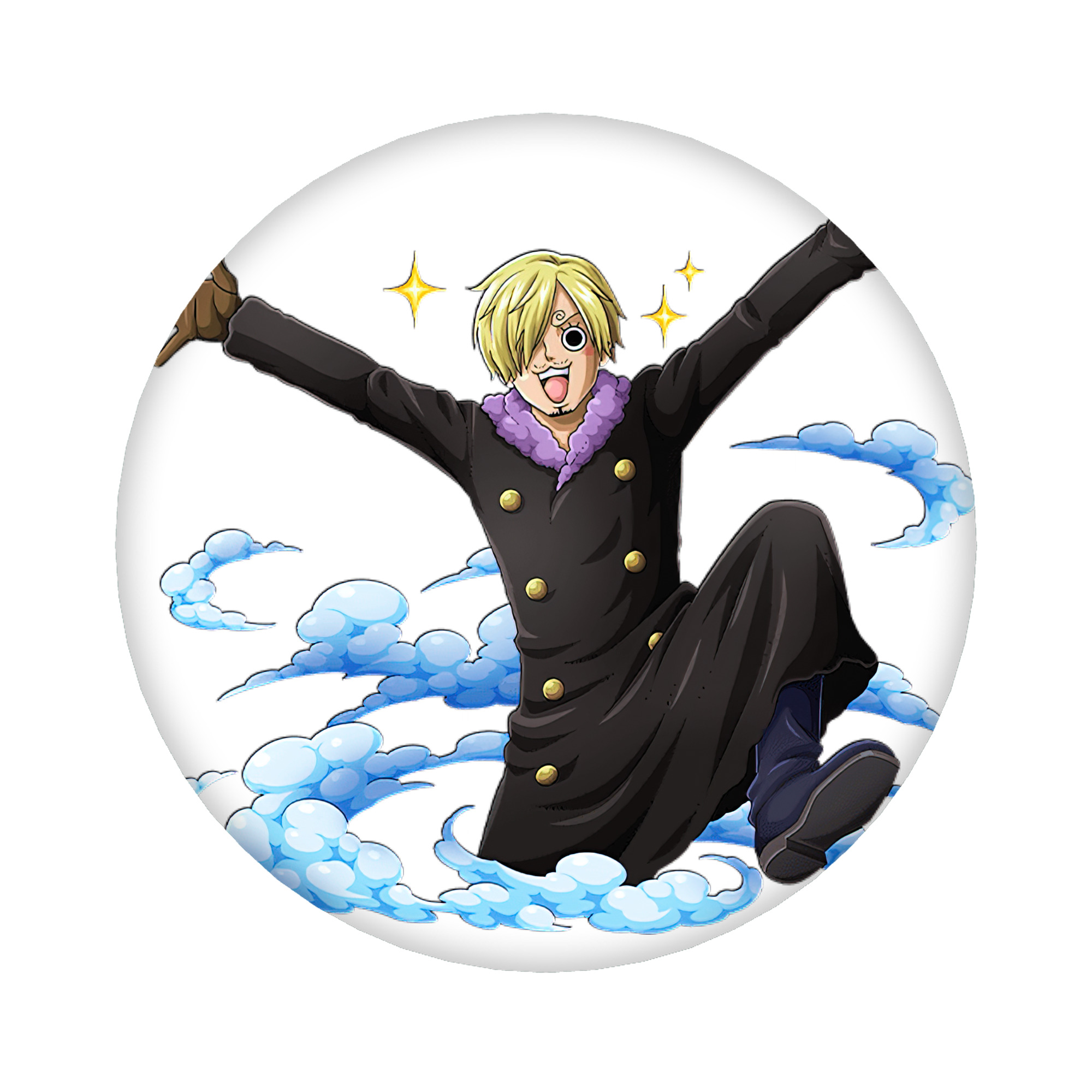 （画像用） ワンピース サンジ ONE PIECE Sanji 6cm 缶バッジ 複数セット