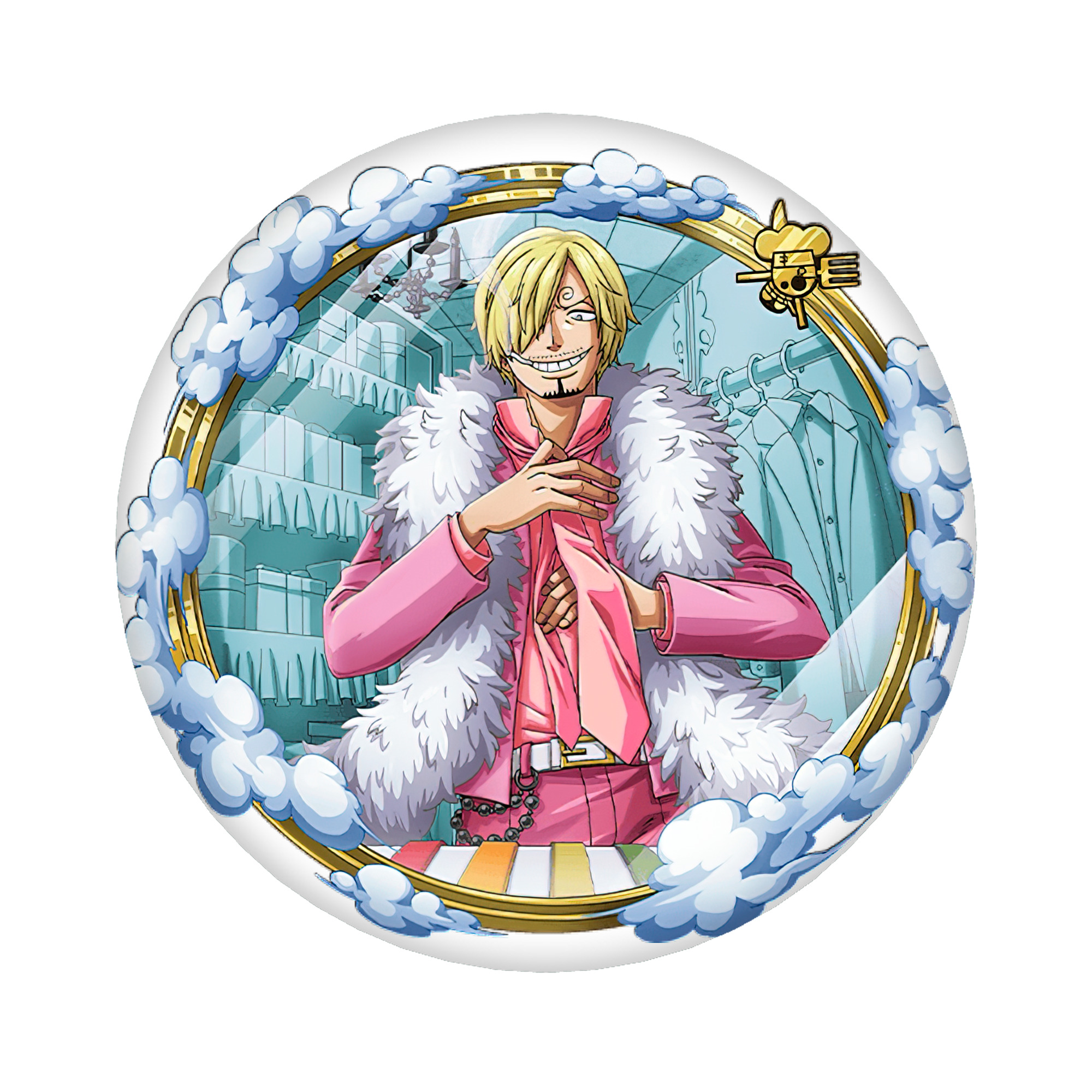 （画像用） ワンピース サンジ ONE PIECE Sanji 6cm 缶バッジ 複数セット