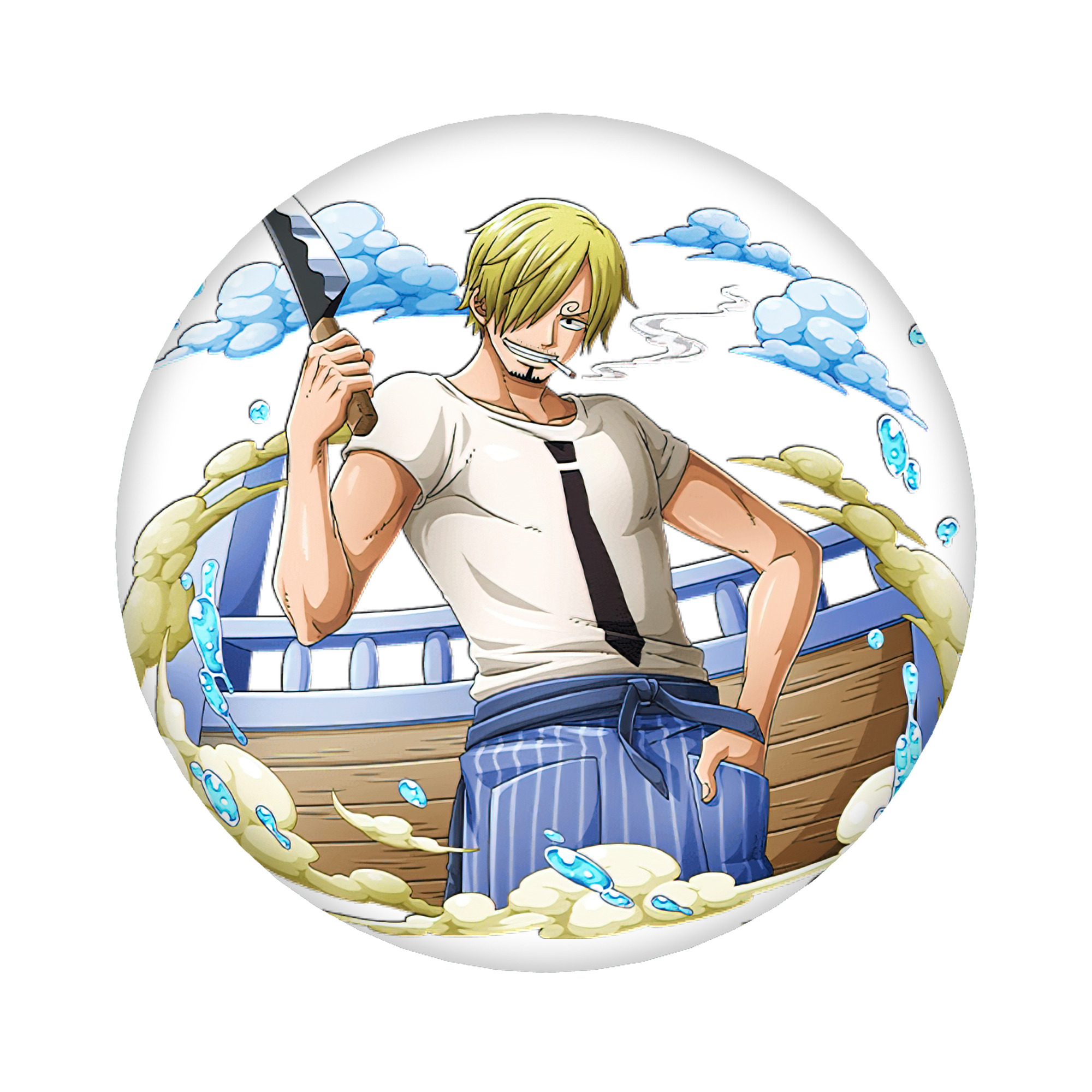 （画像用） ワンピース サンジ ONE PIECE Sanji 6cm 缶バッジ 複数セット