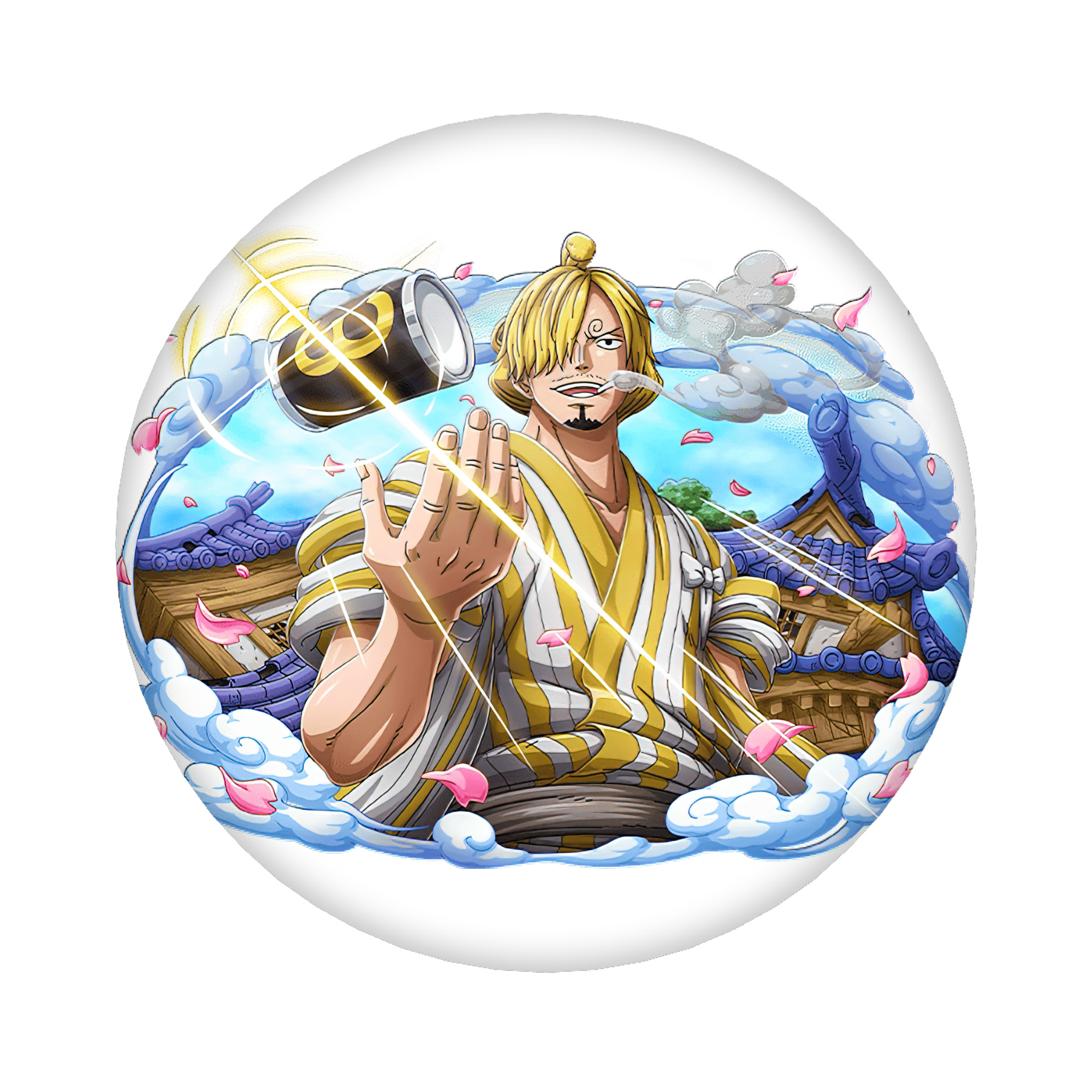 （画像用） ワンピース サンジ ONE PIECE Sanji 6cm 缶バッジ 複数セット
