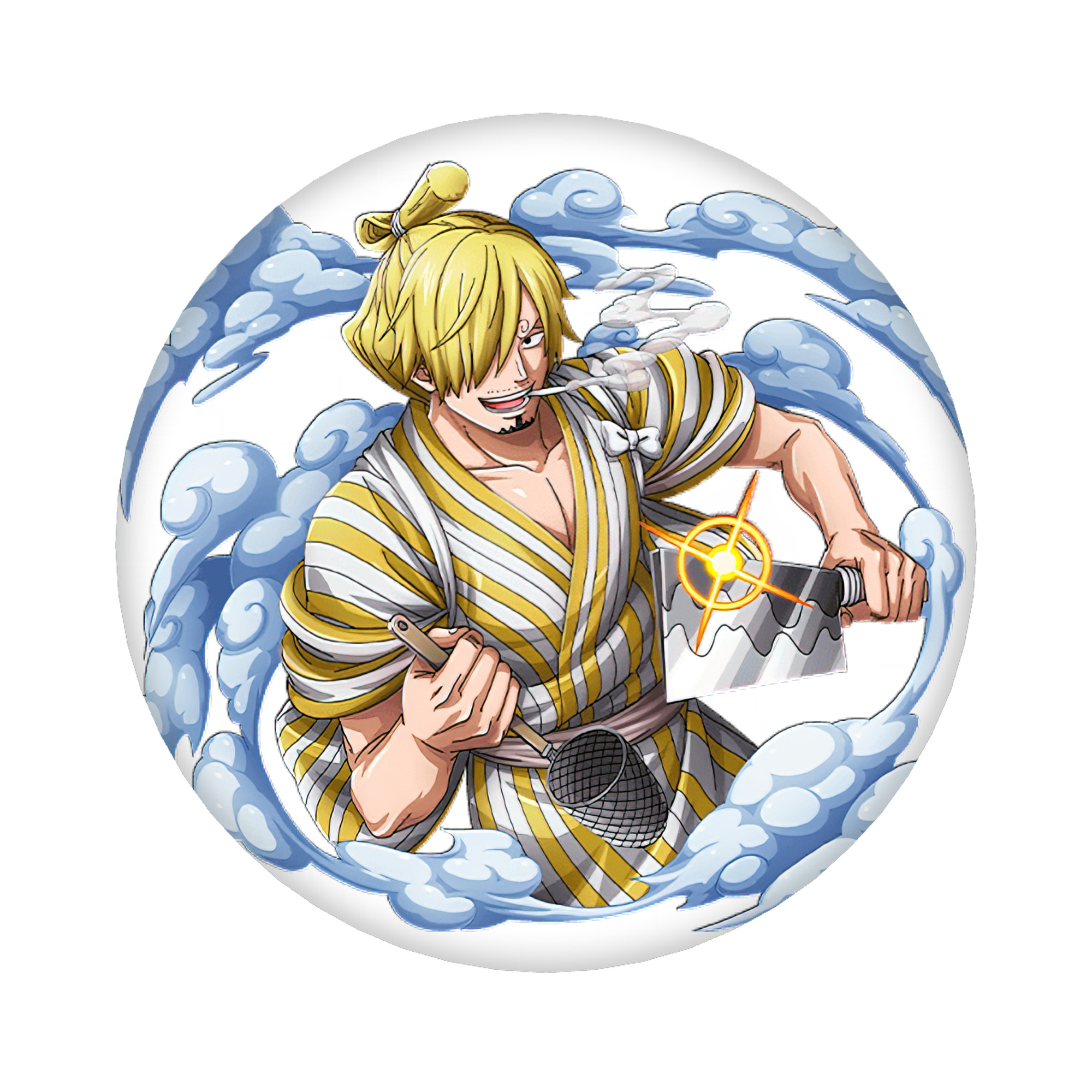 （画像用） ワンピース サンジ ONE PIECE Sanji 6cm 缶バッジ 複数セット