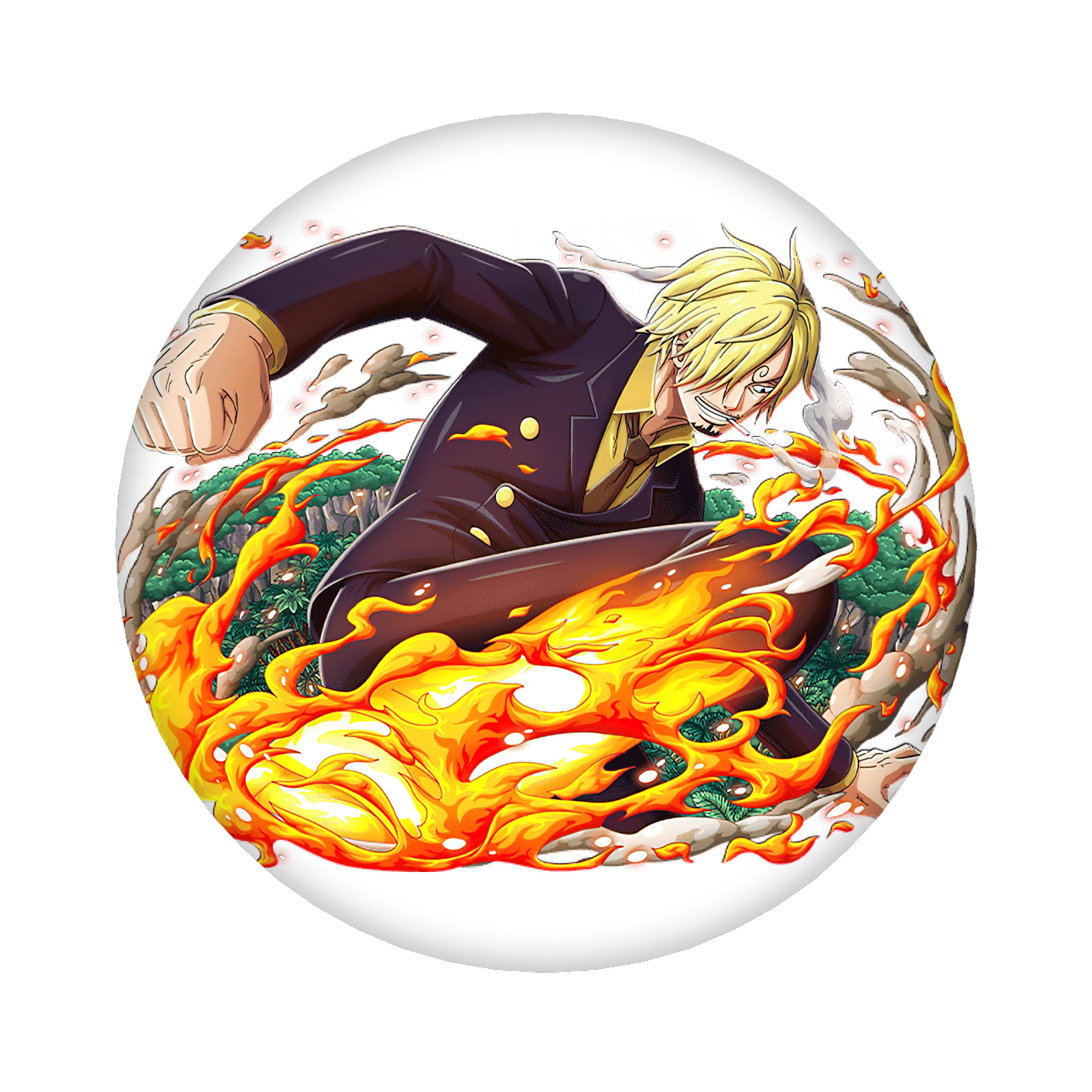 （画像用） ワンピース サンジ ONE PIECE Sanji 6cm 缶バッジ 複数セット