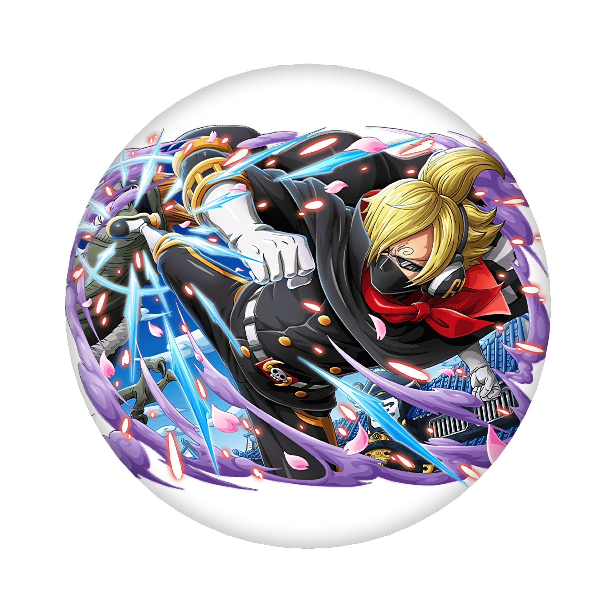 （画像用） ワンピース サンジ ONE PIECE Sanji 6cm 缶バッジ 複数セット