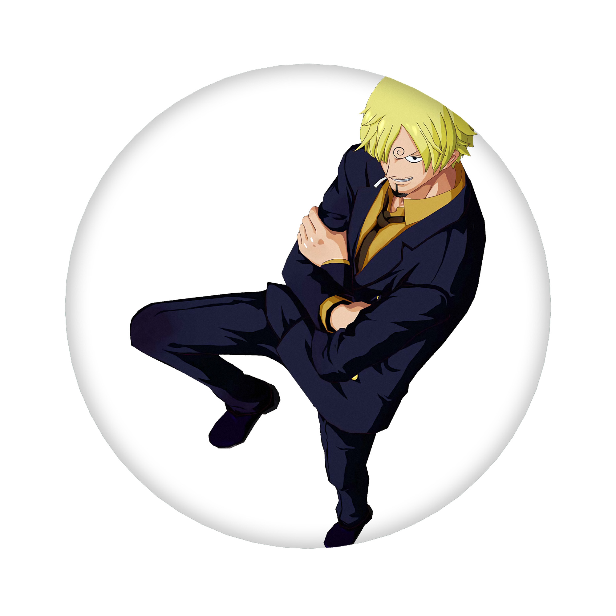 （画像用） ワンピース サンジ ONE PIECE Sanji 6cm 缶バッジ 複数セット