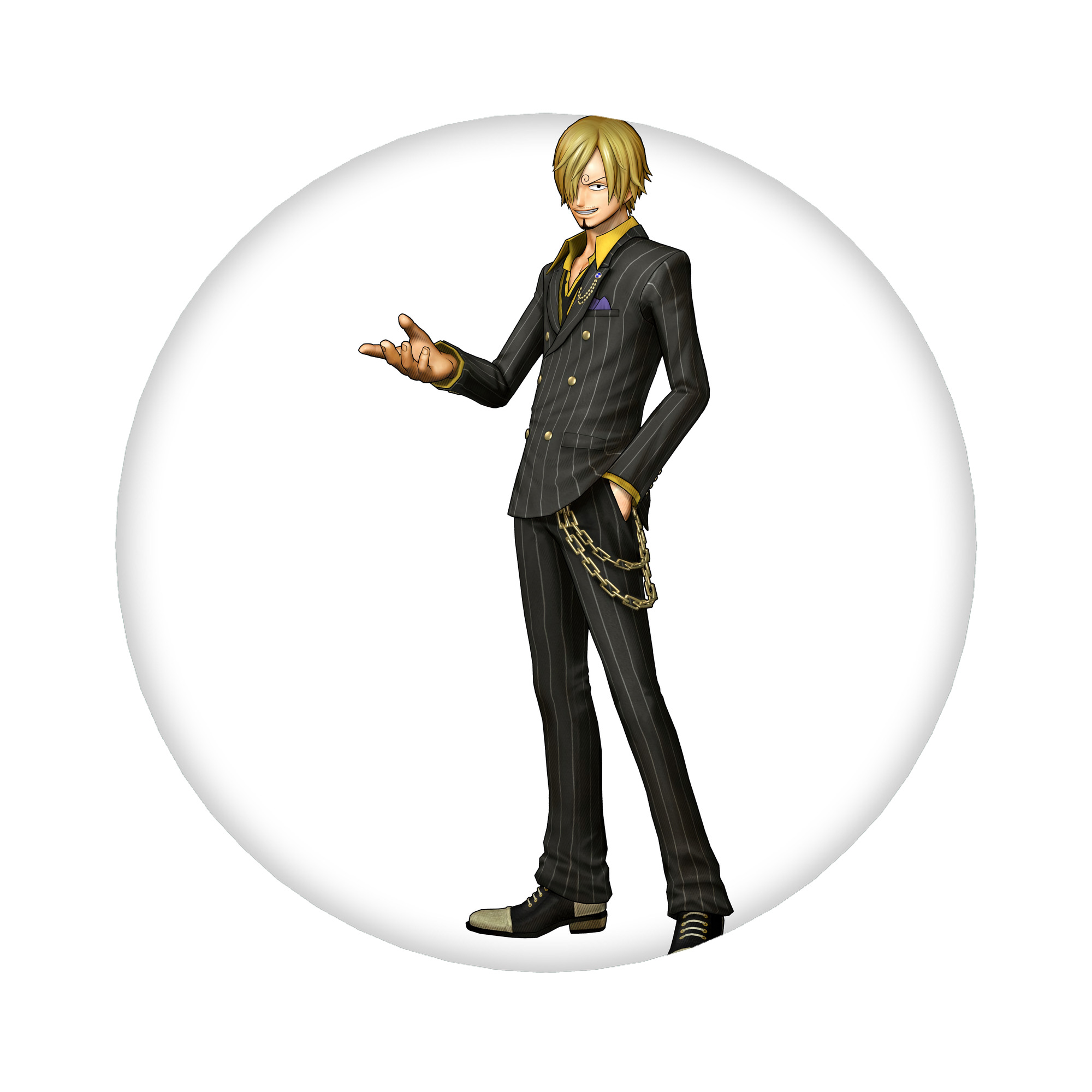 （画像用） ワンピース サンジ ONE PIECE Sanji 6cm 缶バッジ 複数セット