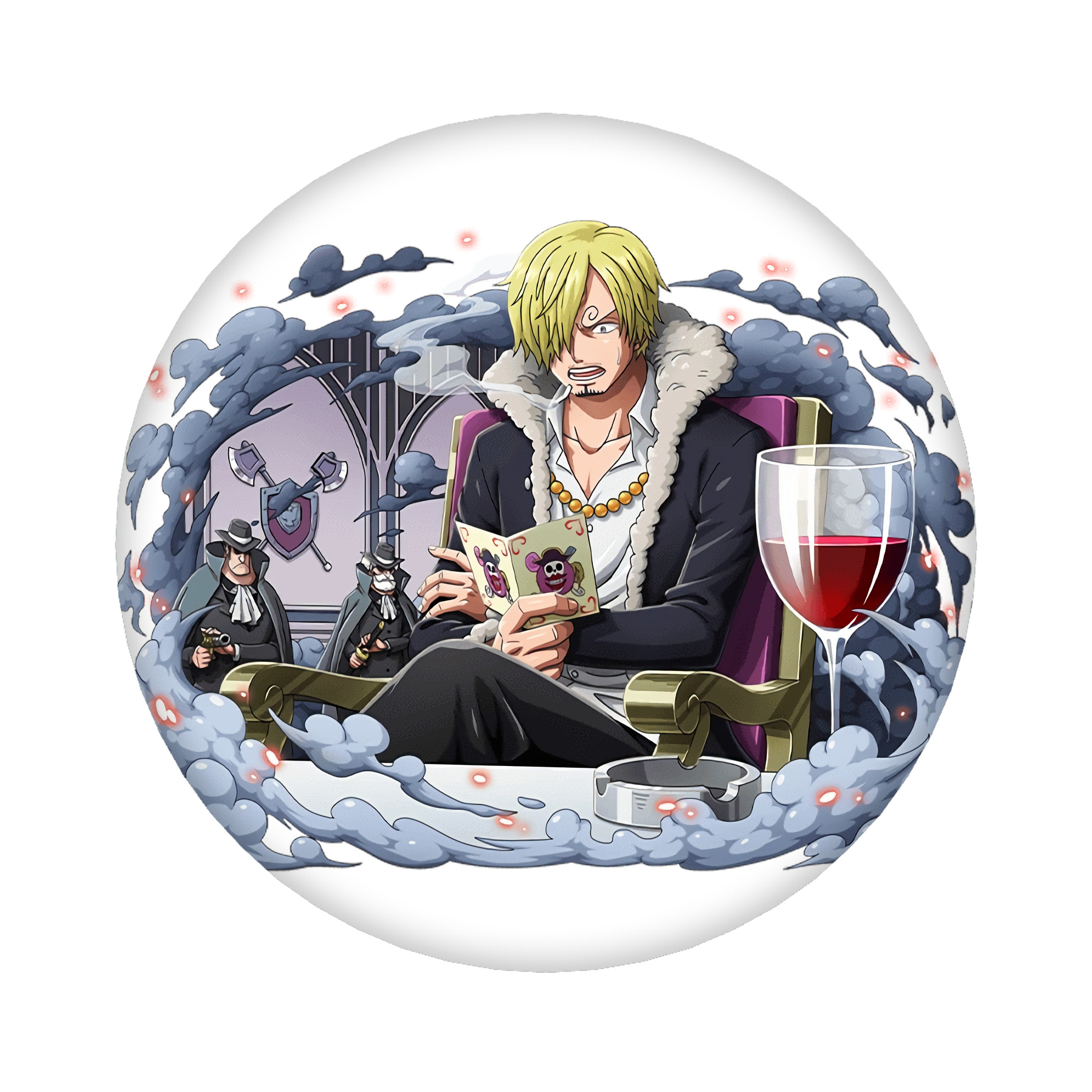 （画像用） ワンピース サンジ ONE PIECE Sanji 6cm 缶バッジ 複数セット
