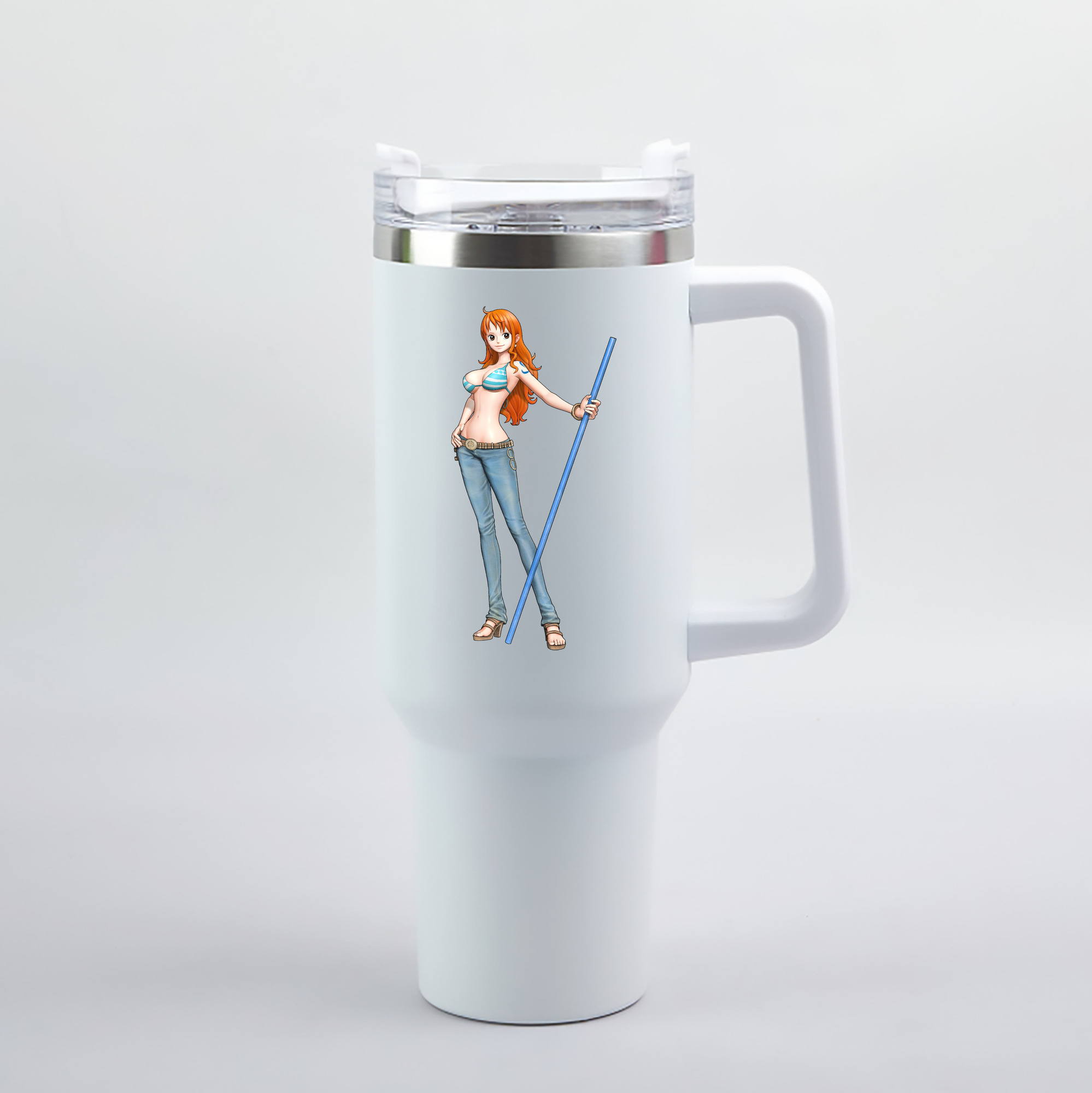 ワンピース ナミ ONE PIECE Nami 1200mL車用タンブラー（カラープリント）