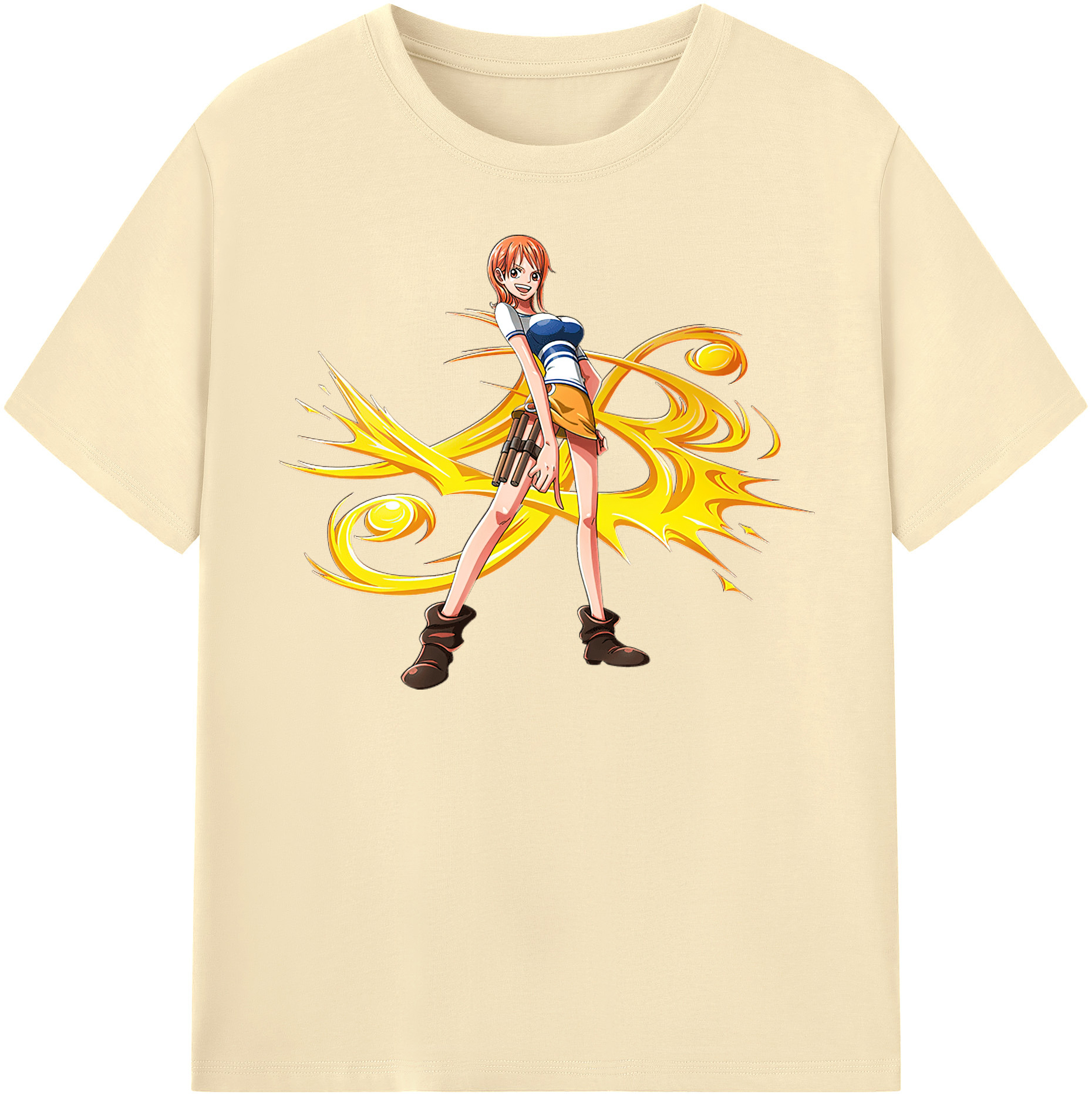 ワンピース ナミ ONE PIECE Nami 綿100％半袖Tシャツ（フロントプリント）
