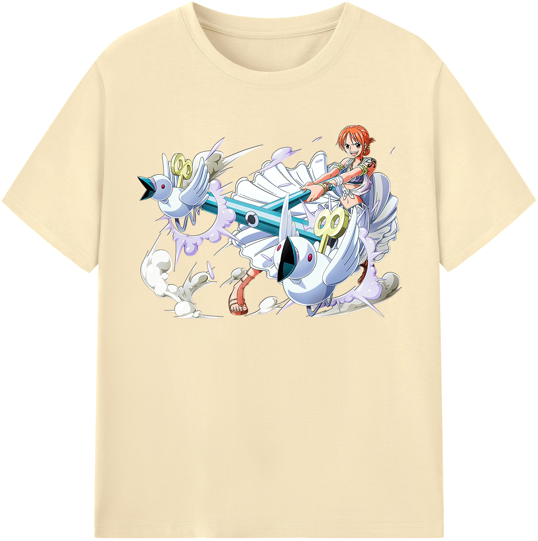 ワンピース ナミ ONE PIECE Nami 綿100％半袖Tシャツ（フロントプリント）
