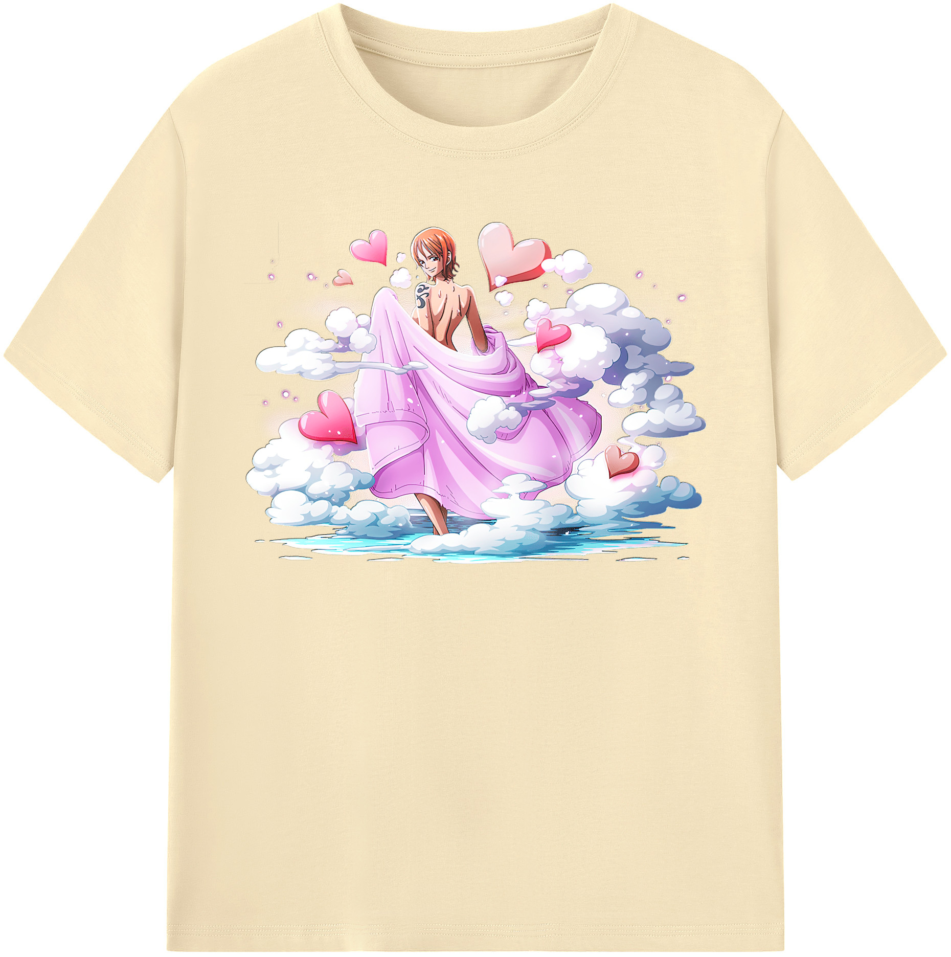 ワンピース ナミ ONE PIECE Nami 綿100％半袖Tシャツ（フロントプリント）