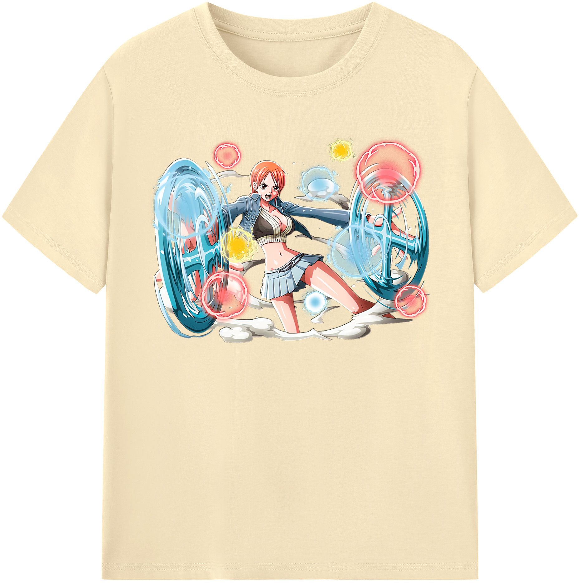 ワンピース ナミ ONE PIECE Nami 綿100％半袖Tシャツ（フロントプリント）