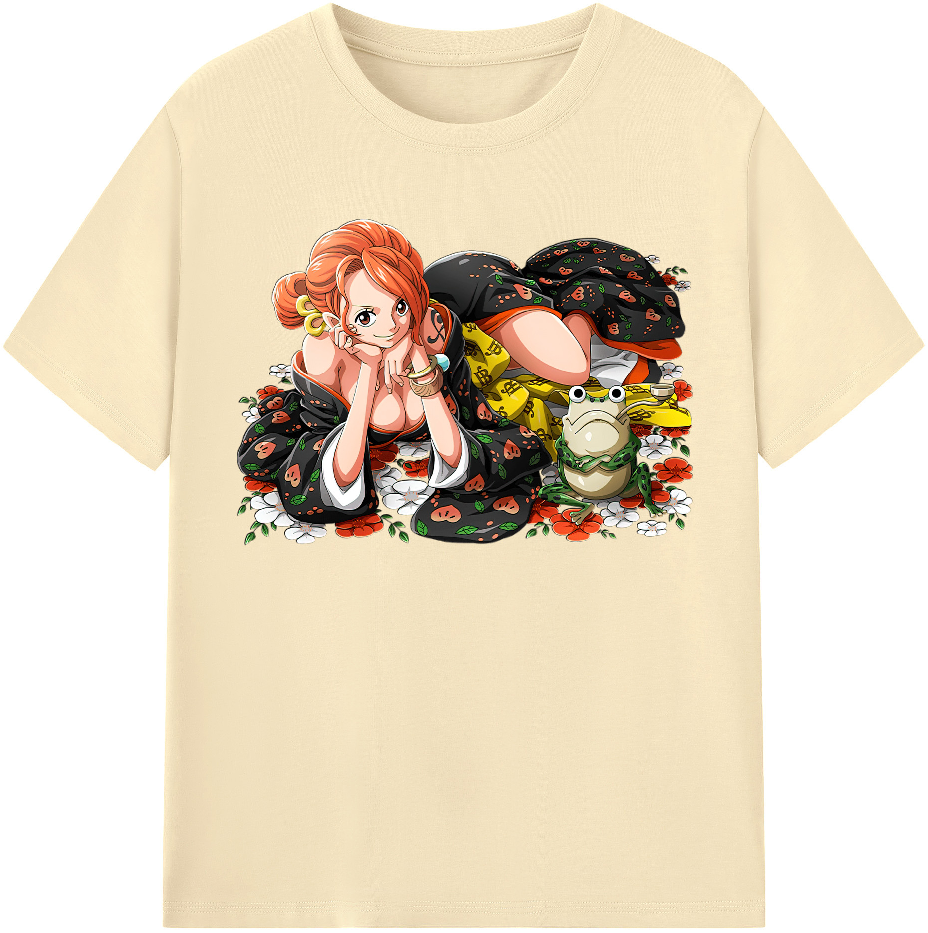 ワンピース ナミ ONE PIECE Nami 綿100％半袖Tシャツ（フロントプリント）